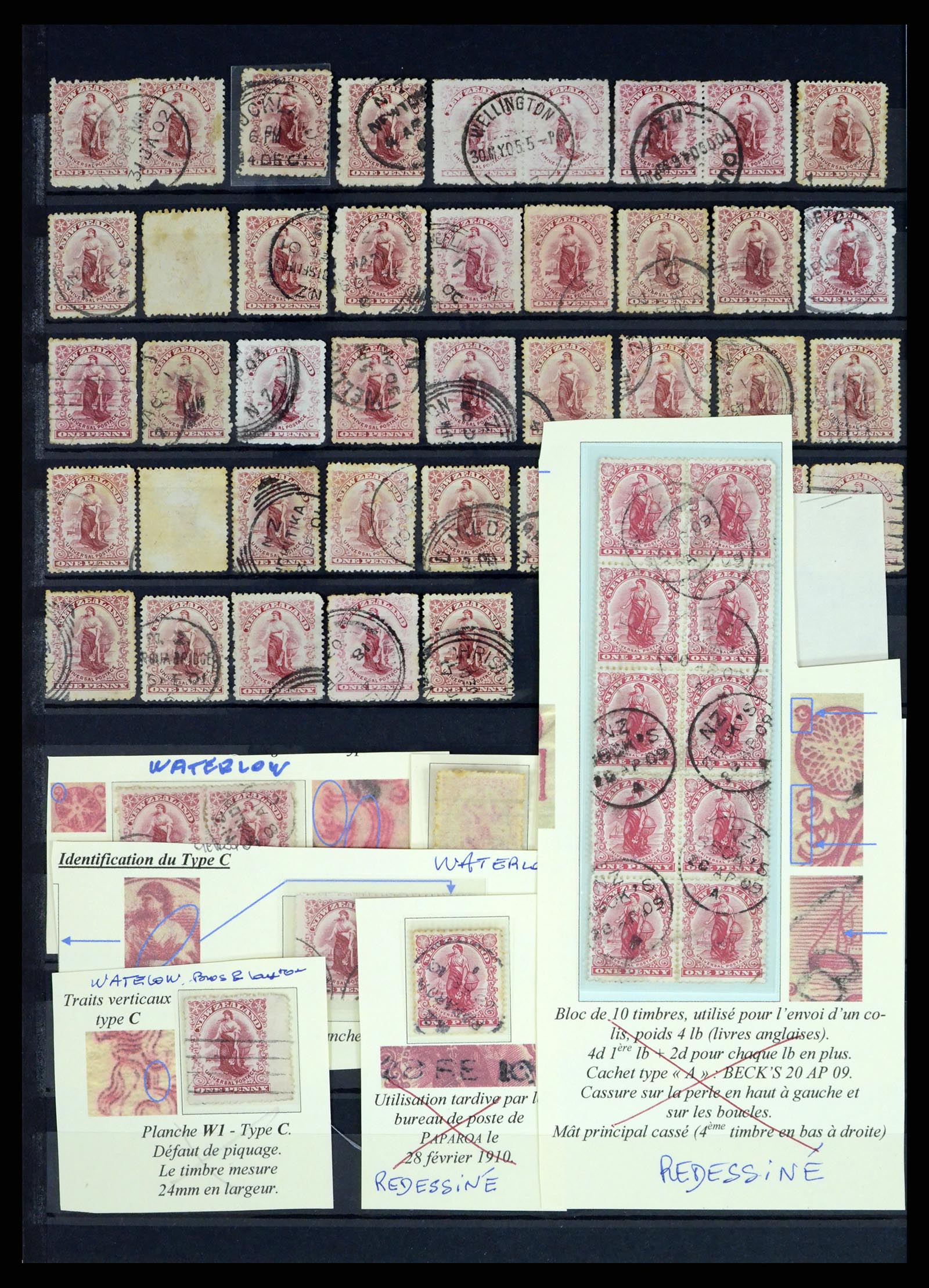 37434 024 - Postzegelverzameling 37434 Nieuw Zeeland 1901-1908.