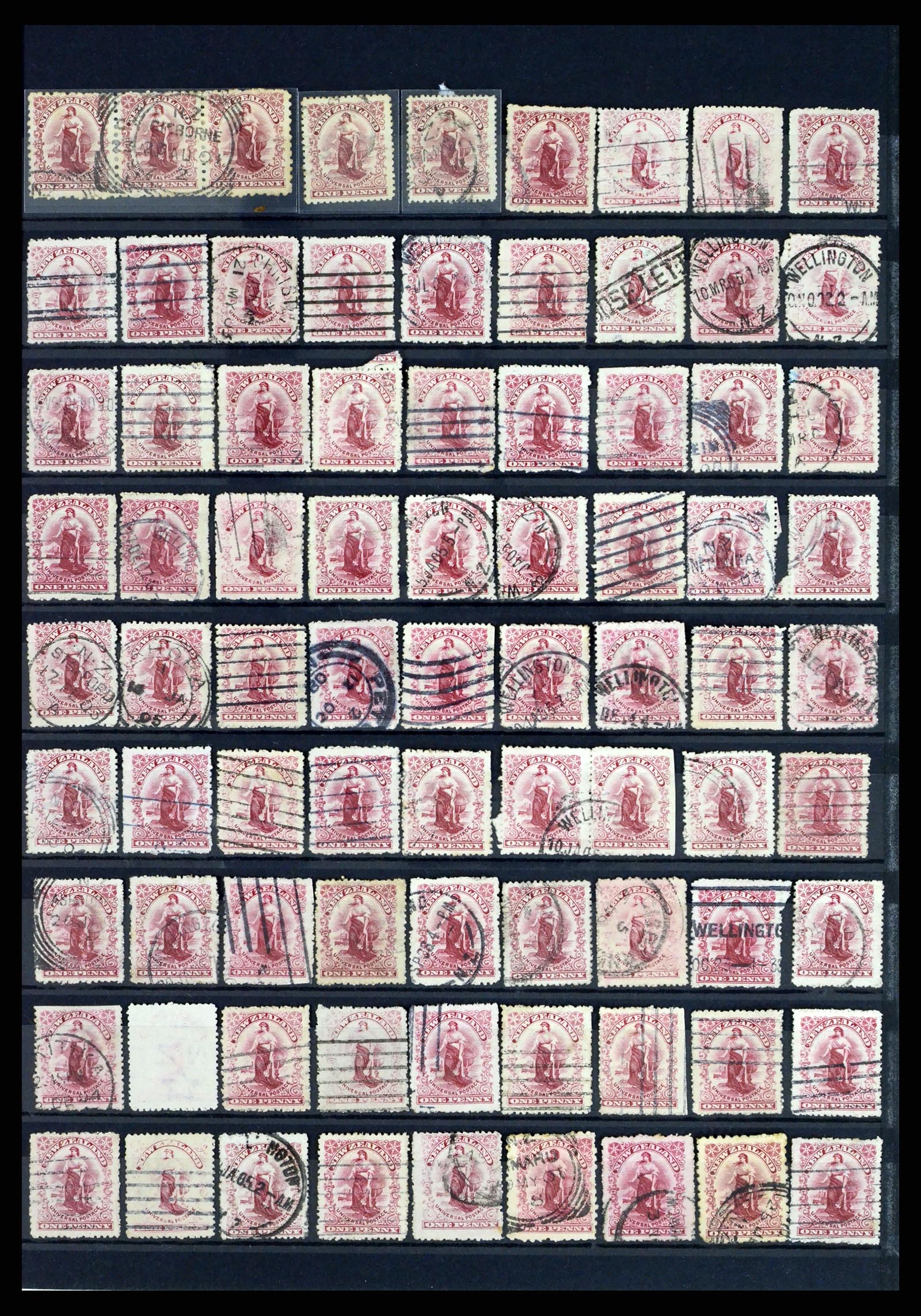 37434 025 - Postzegelverzameling 37434 Nieuw Zeeland 1901-1908.