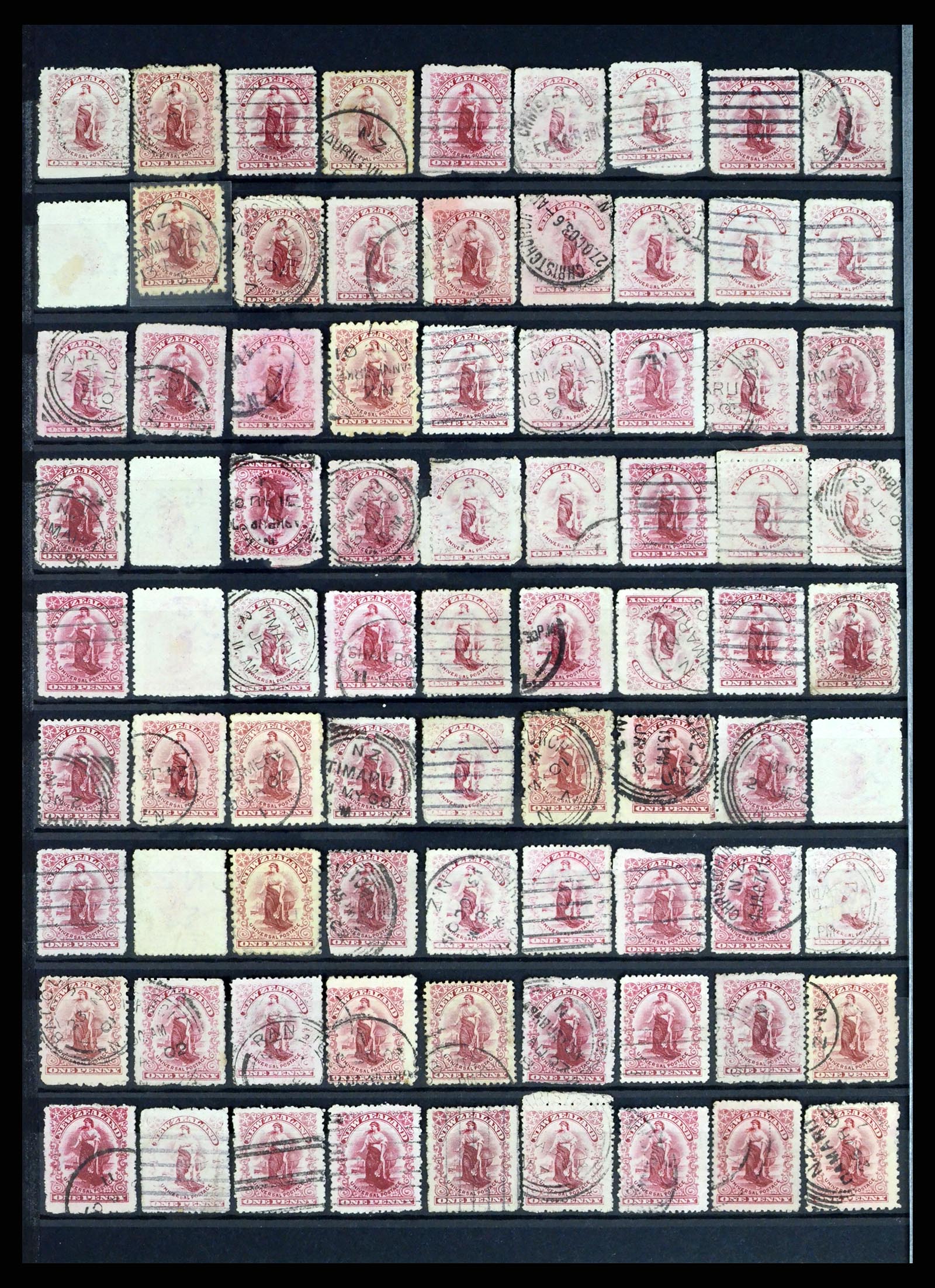 37434 028 - Postzegelverzameling 37434 Nieuw Zeeland 1901-1908.