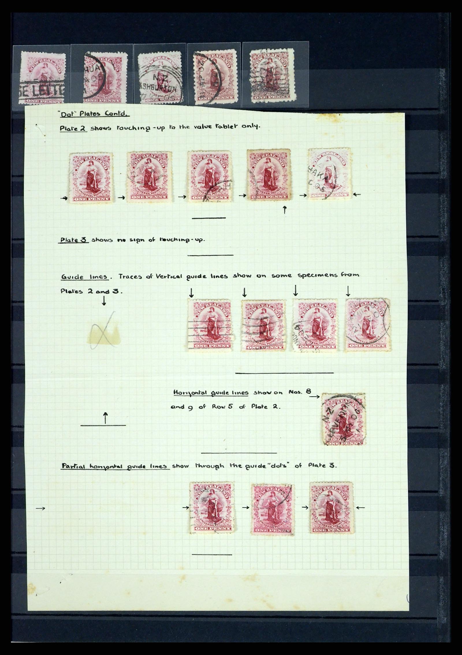 37434 033 - Postzegelverzameling 37434 Nieuw Zeeland 1901-1908.