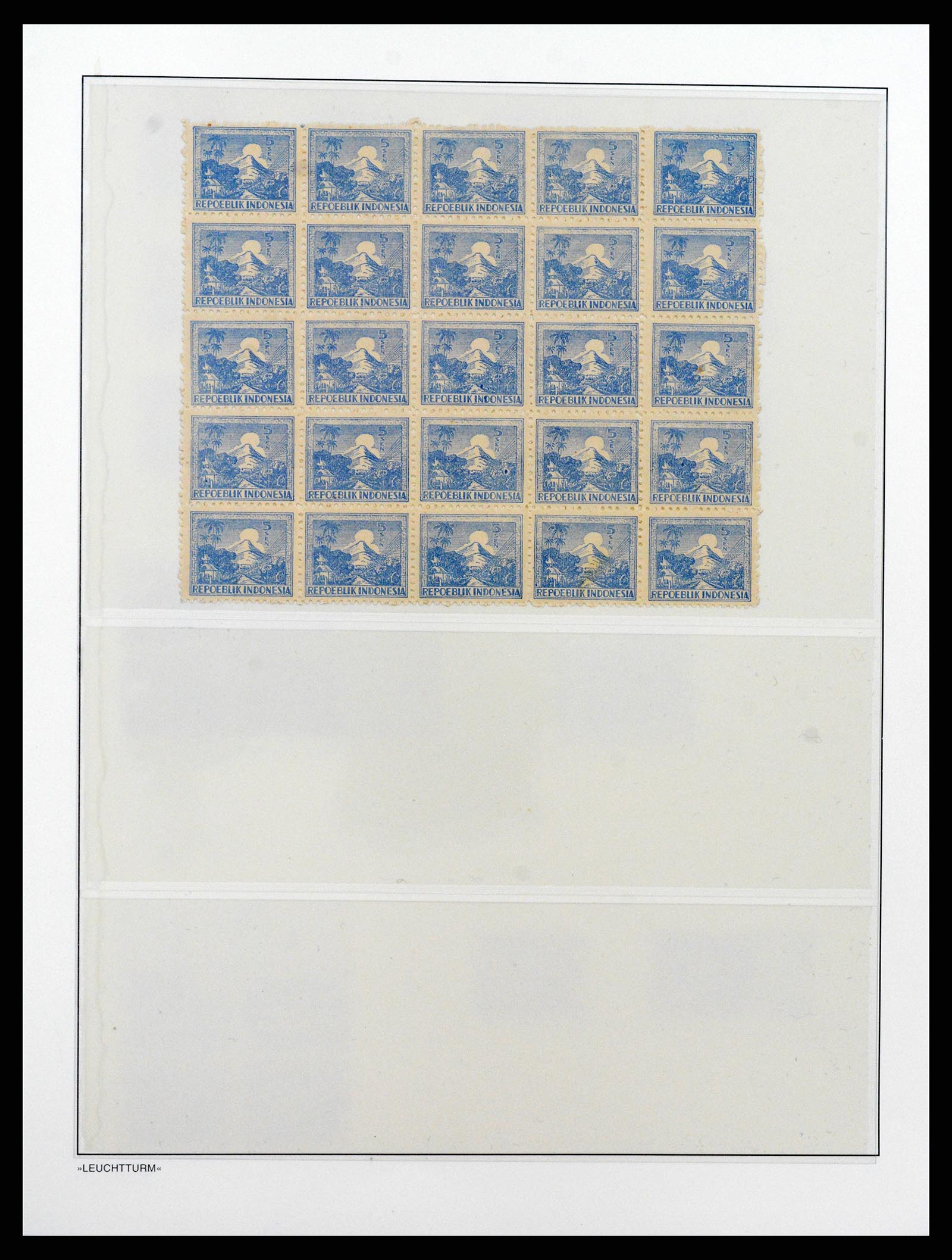 37435 011 - Postzegelverzameling 37435 Indonesië interim periode 1945-1948.