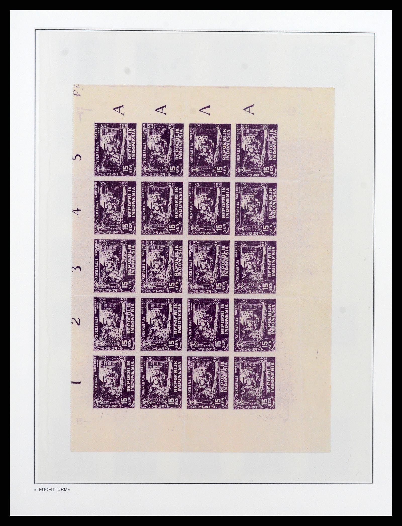 37435 019 - Postzegelverzameling 37435 Indonesië interim periode 1945-1948.