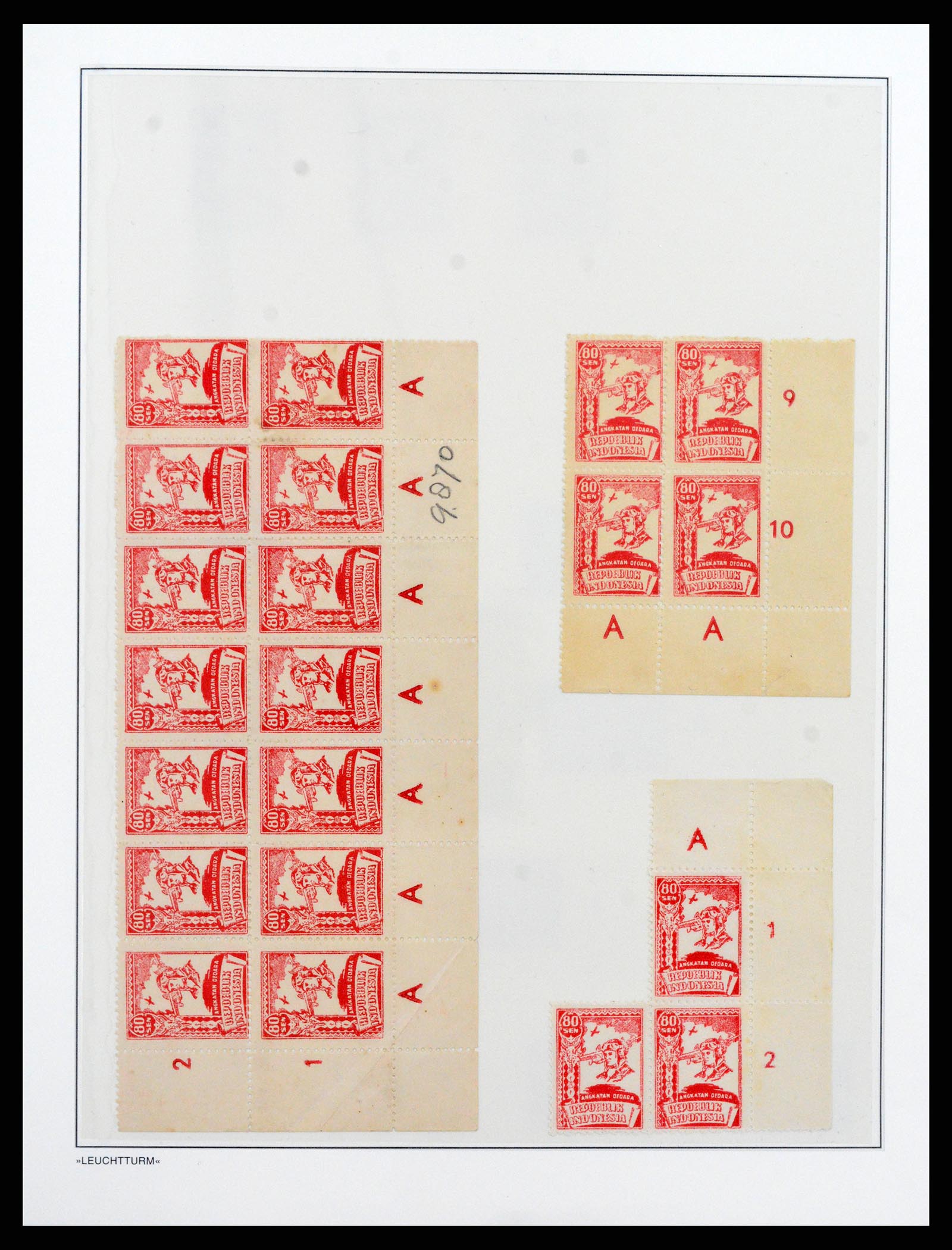 37435 024 - Postzegelverzameling 37435 Indonesië interim periode 1945-1948.