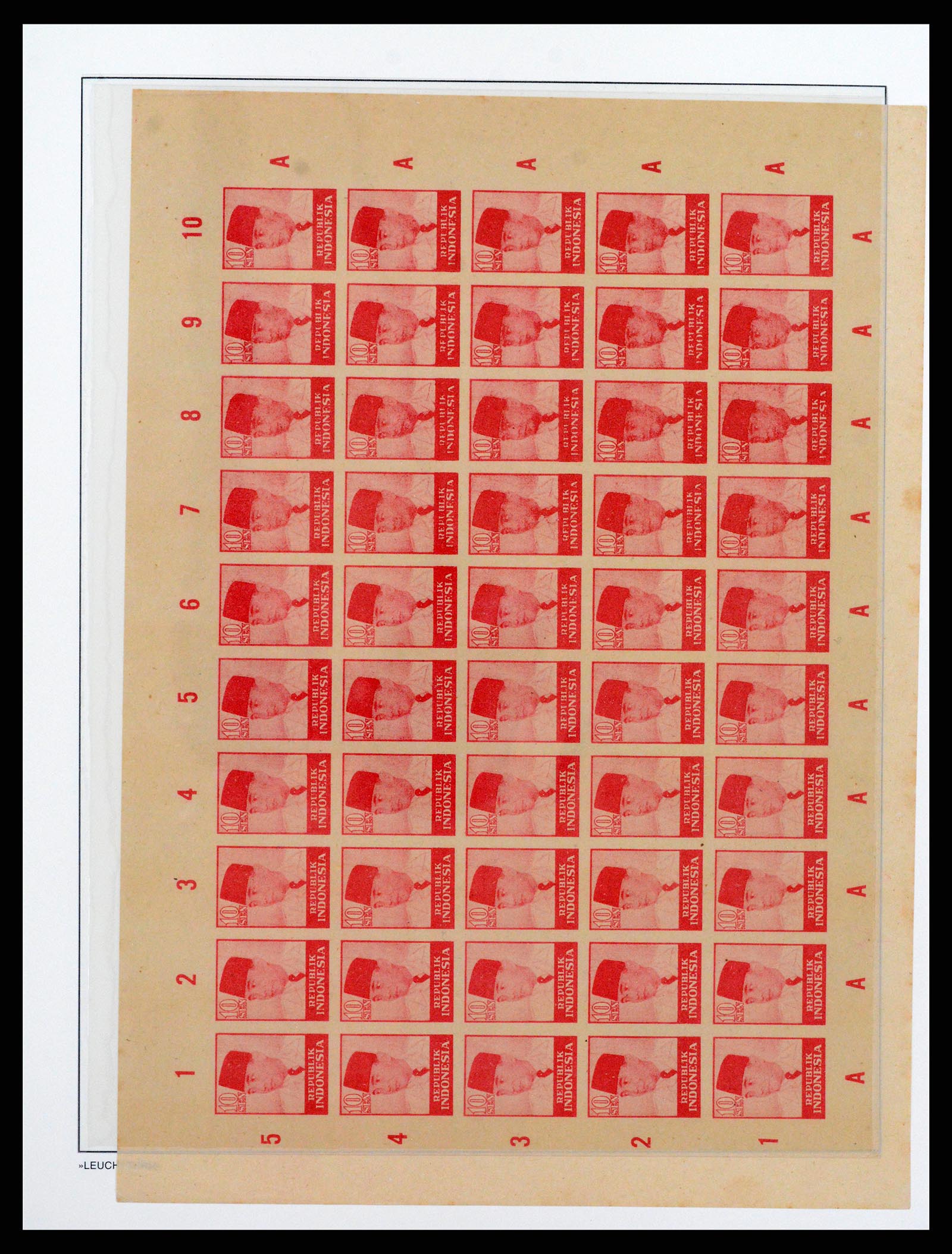 37435 036 - Postzegelverzameling 37435 Indonesië interim periode 1945-1948.