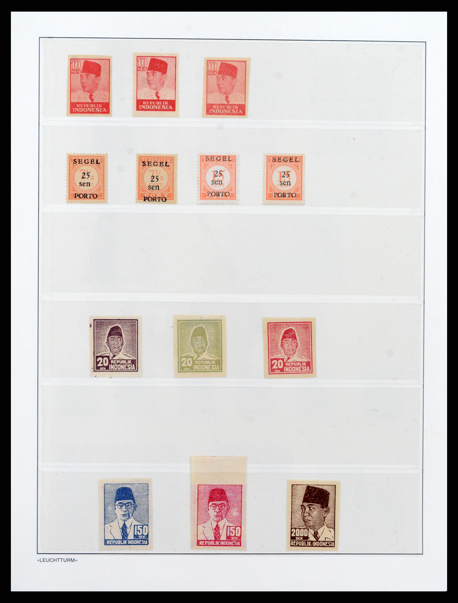 37435 037 - Postzegelverzameling 37435 Indonesië interim periode 1945-1948.