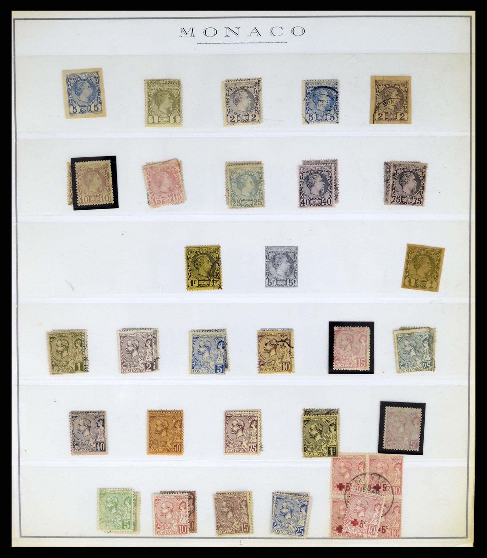 37437 001 - Postzegelverzameling 37437 Monaco 1885-1996.
