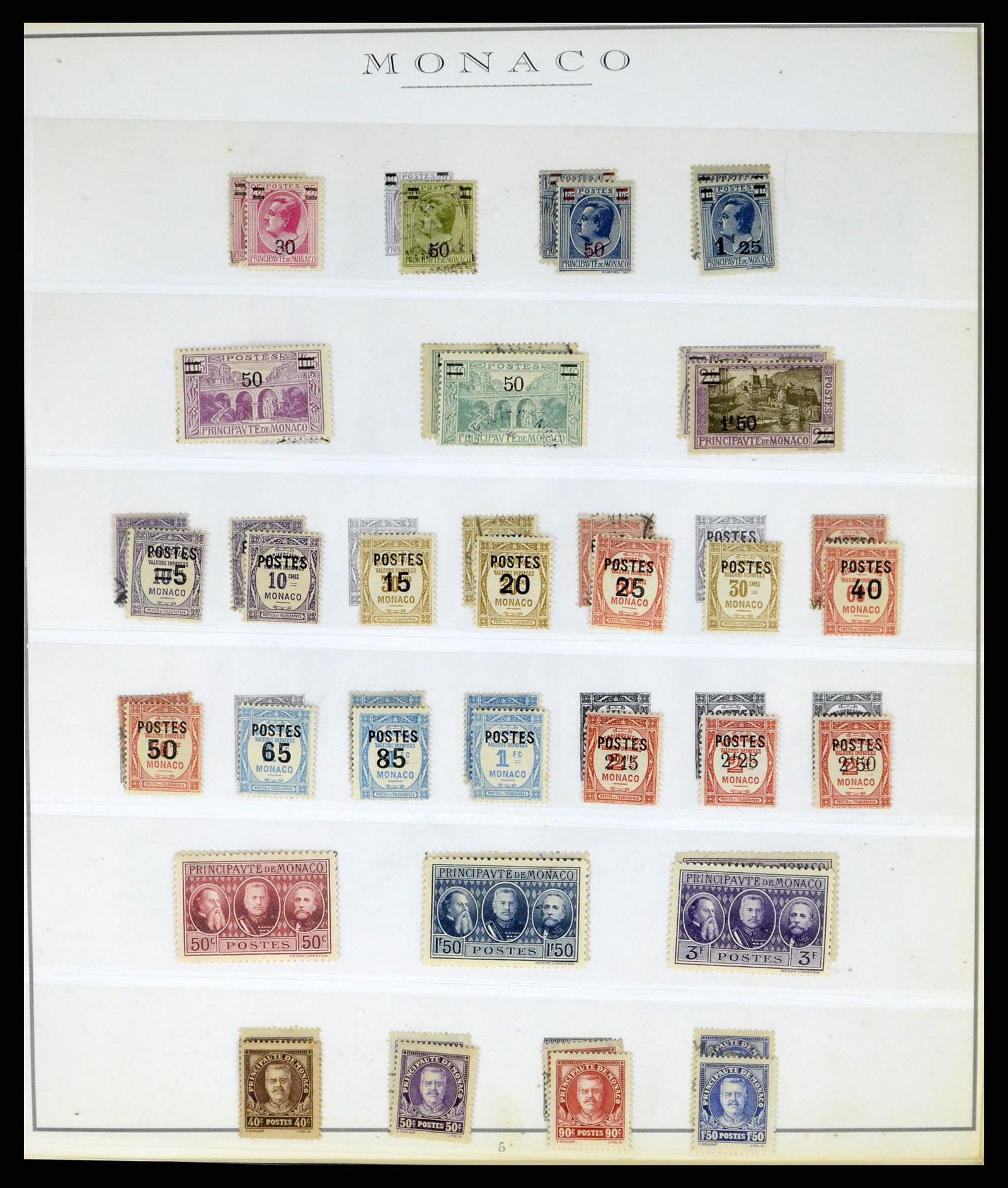 37437 009 - Postzegelverzameling 37437 Monaco 1885-1996.