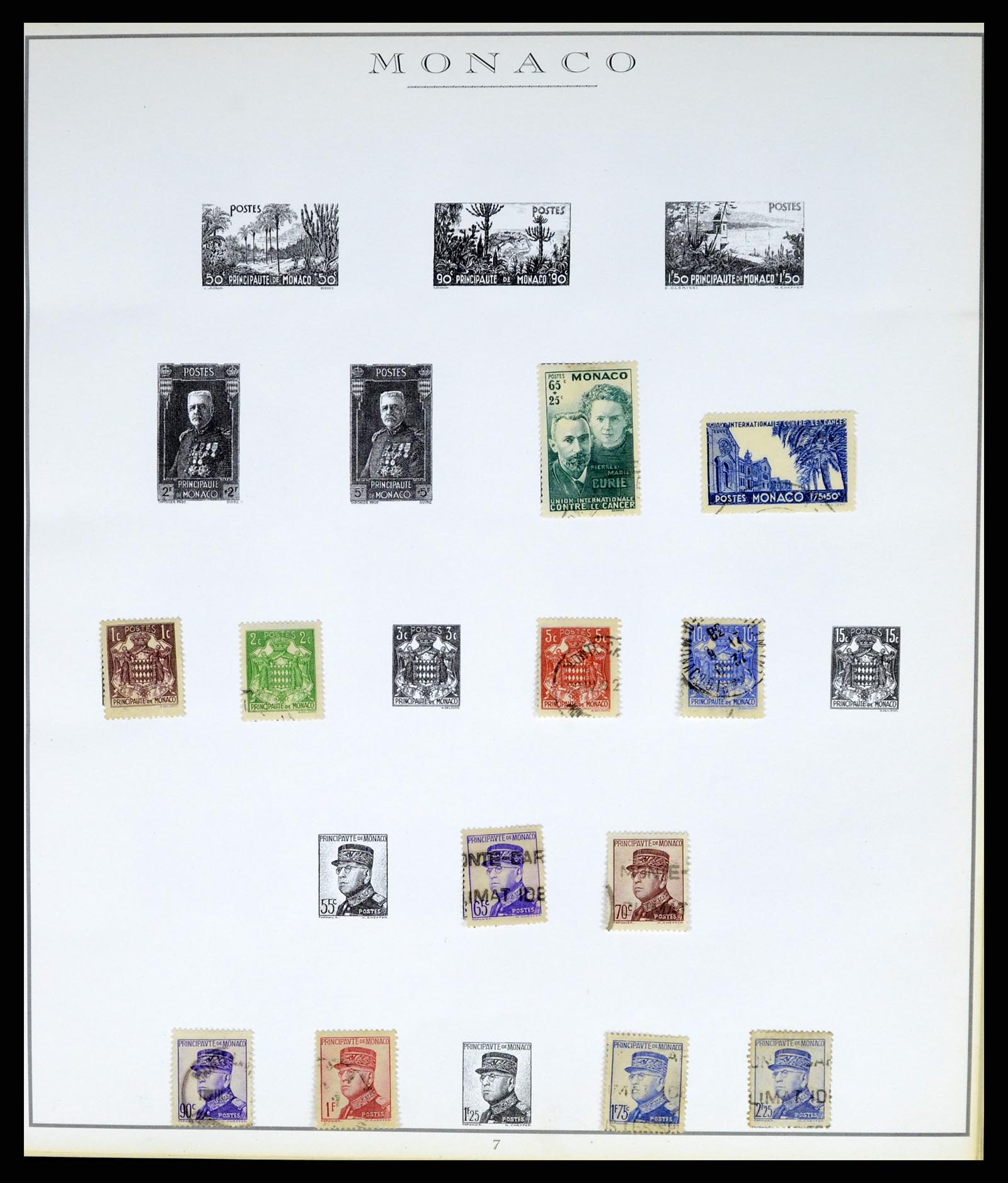 37437 014 - Postzegelverzameling 37437 Monaco 1885-1996.