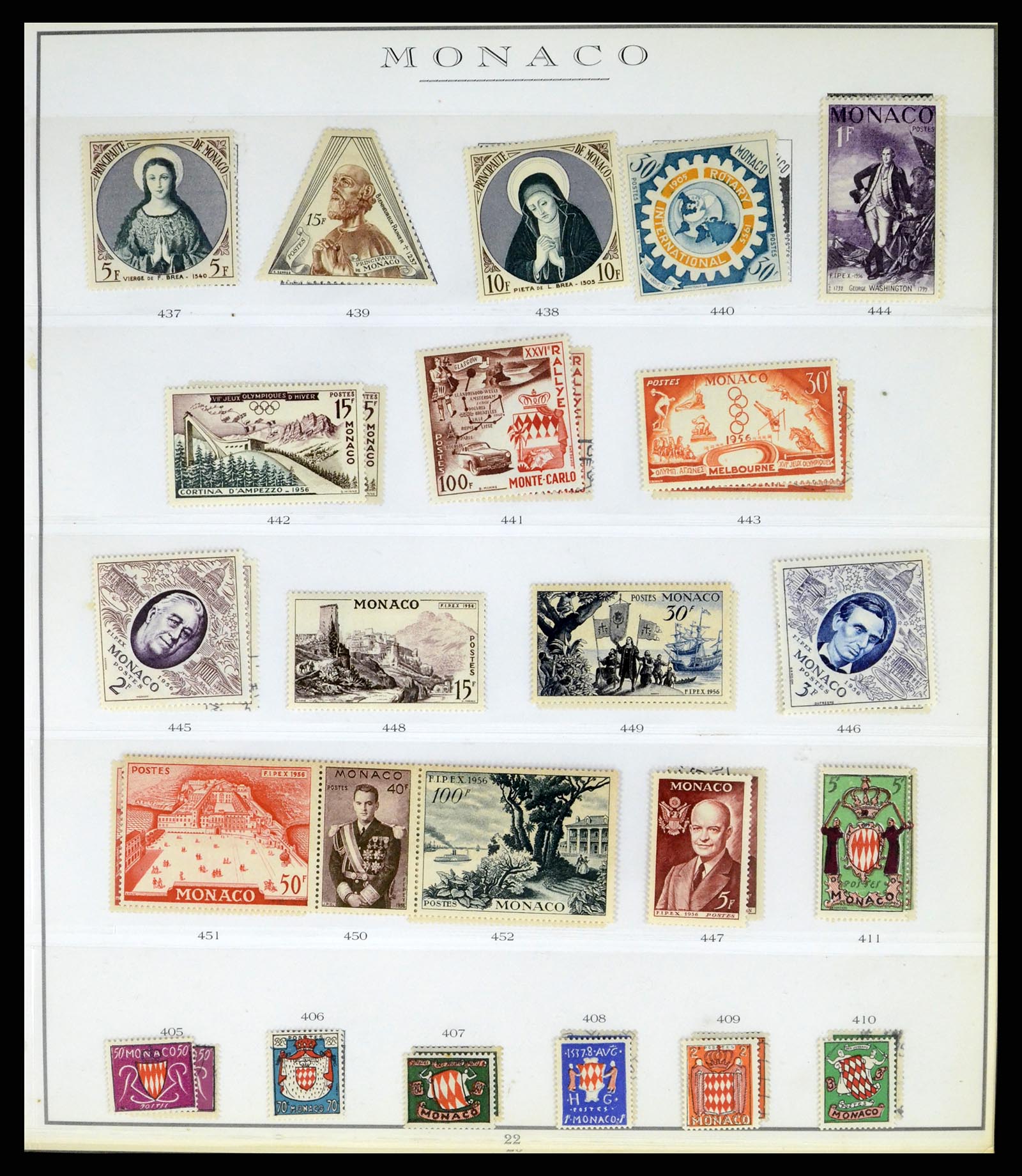 37437 041 - Stamp collection 37437 Monaco 1885-1996.