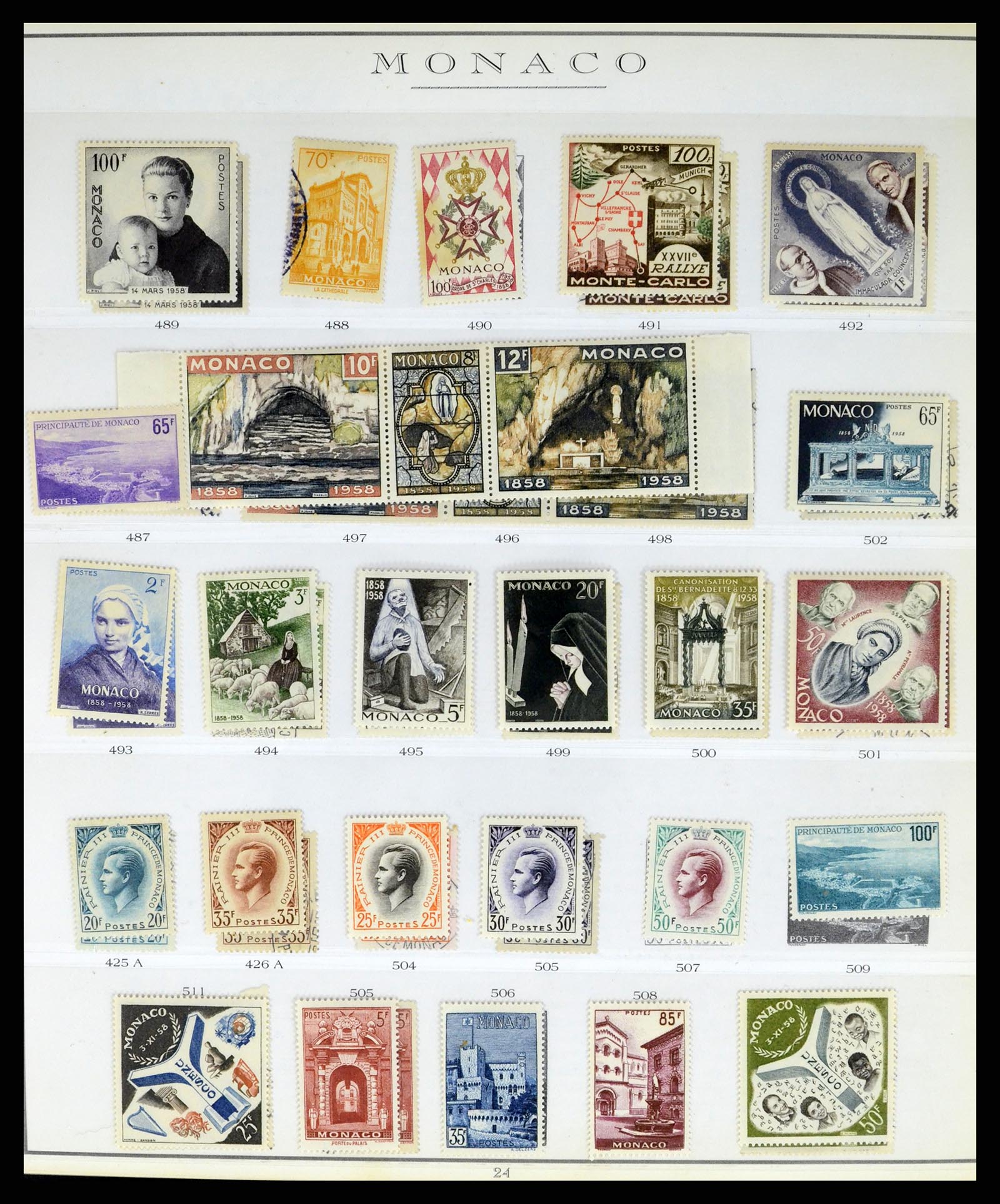 37437 045 - Stamp collection 37437 Monaco 1885-1996.