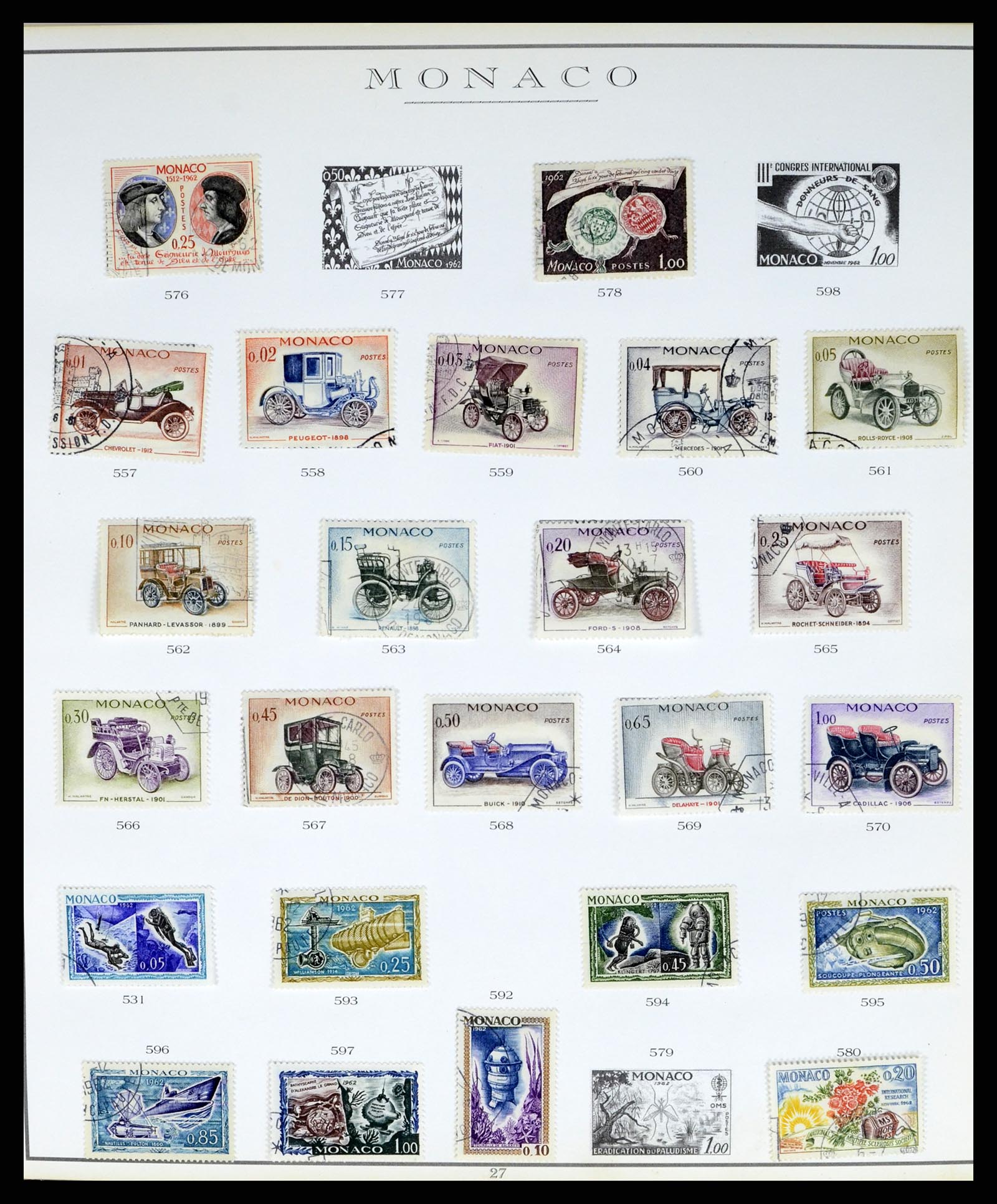 37437 052 - Stamp collection 37437 Monaco 1885-1996.