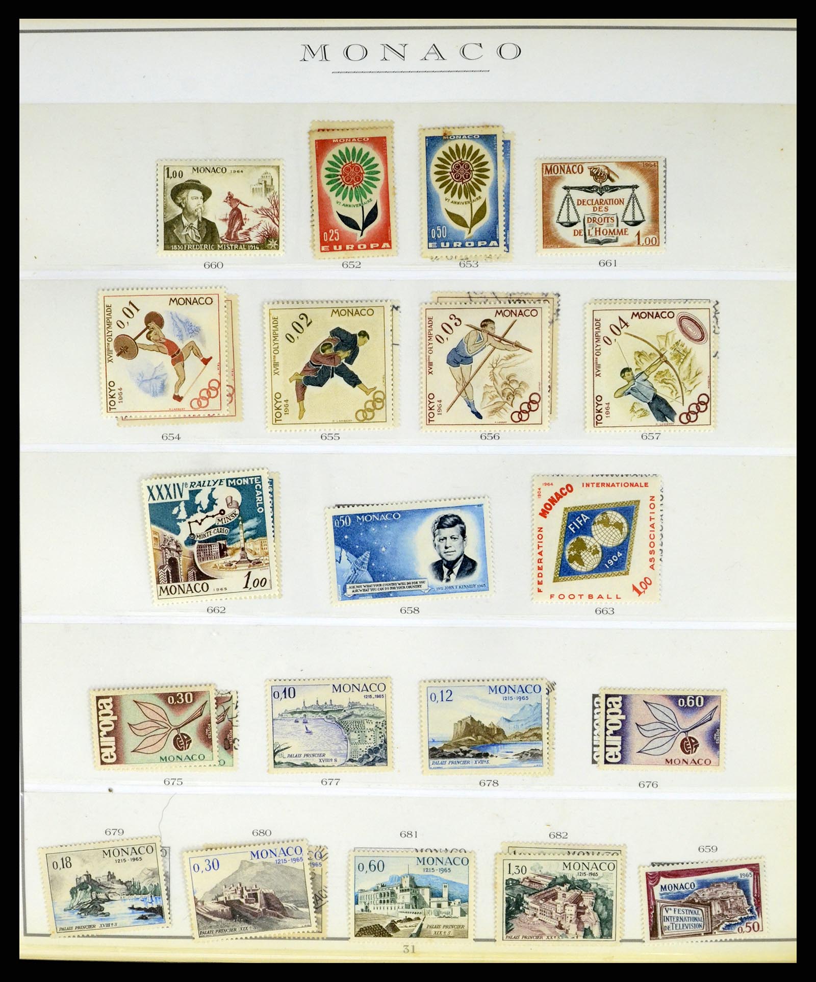 37437 059 - Stamp collection 37437 Monaco 1885-1996.