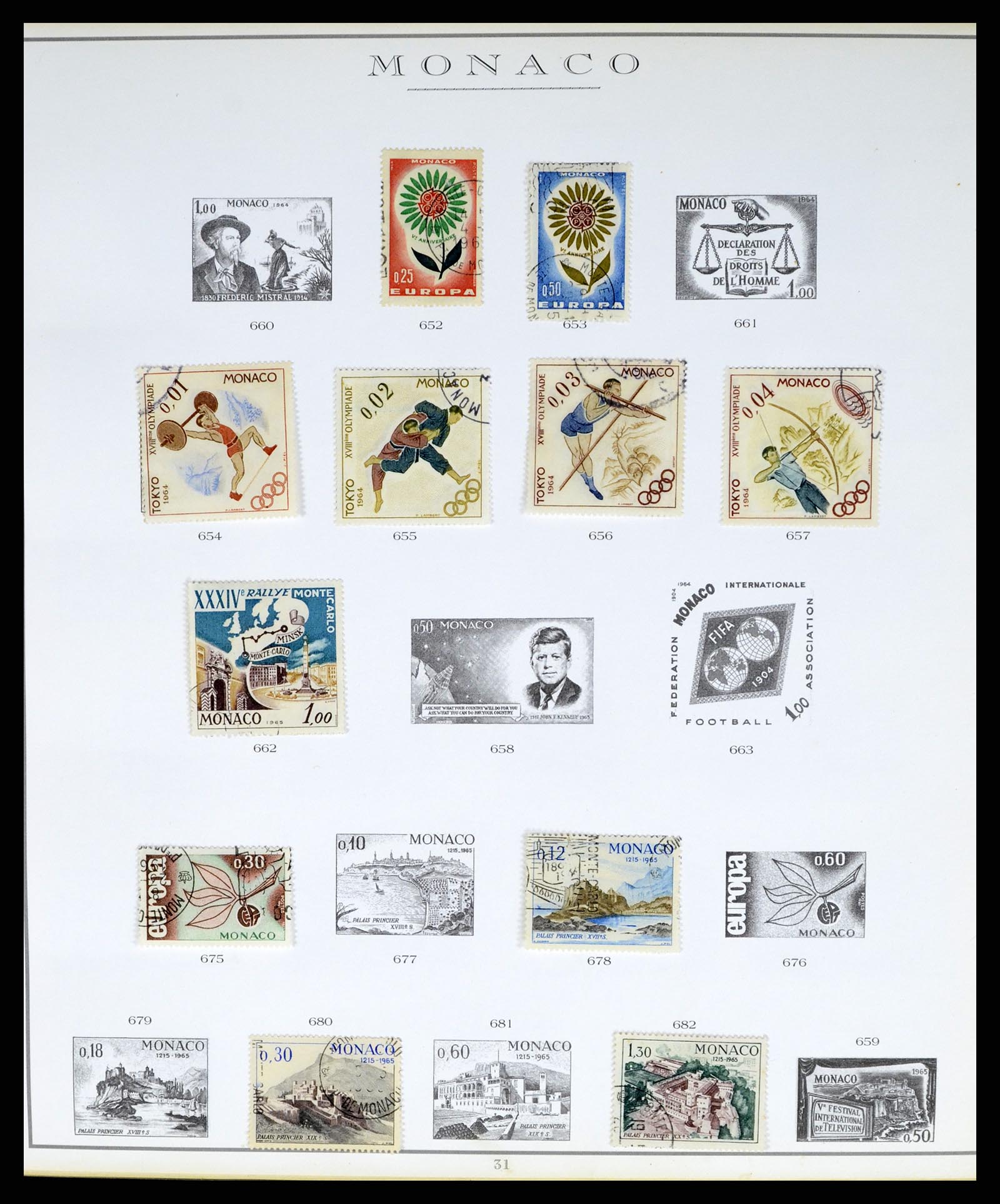 37437 060 - Stamp collection 37437 Monaco 1885-1996.