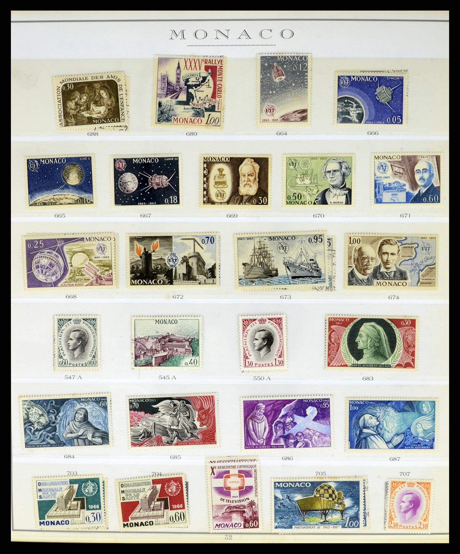 37437 061 - Stamp collection 37437 Monaco 1885-1996.