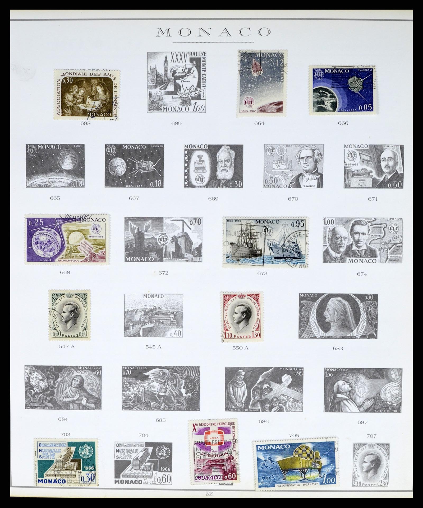 37437 062 - Stamp collection 37437 Monaco 1885-1996.