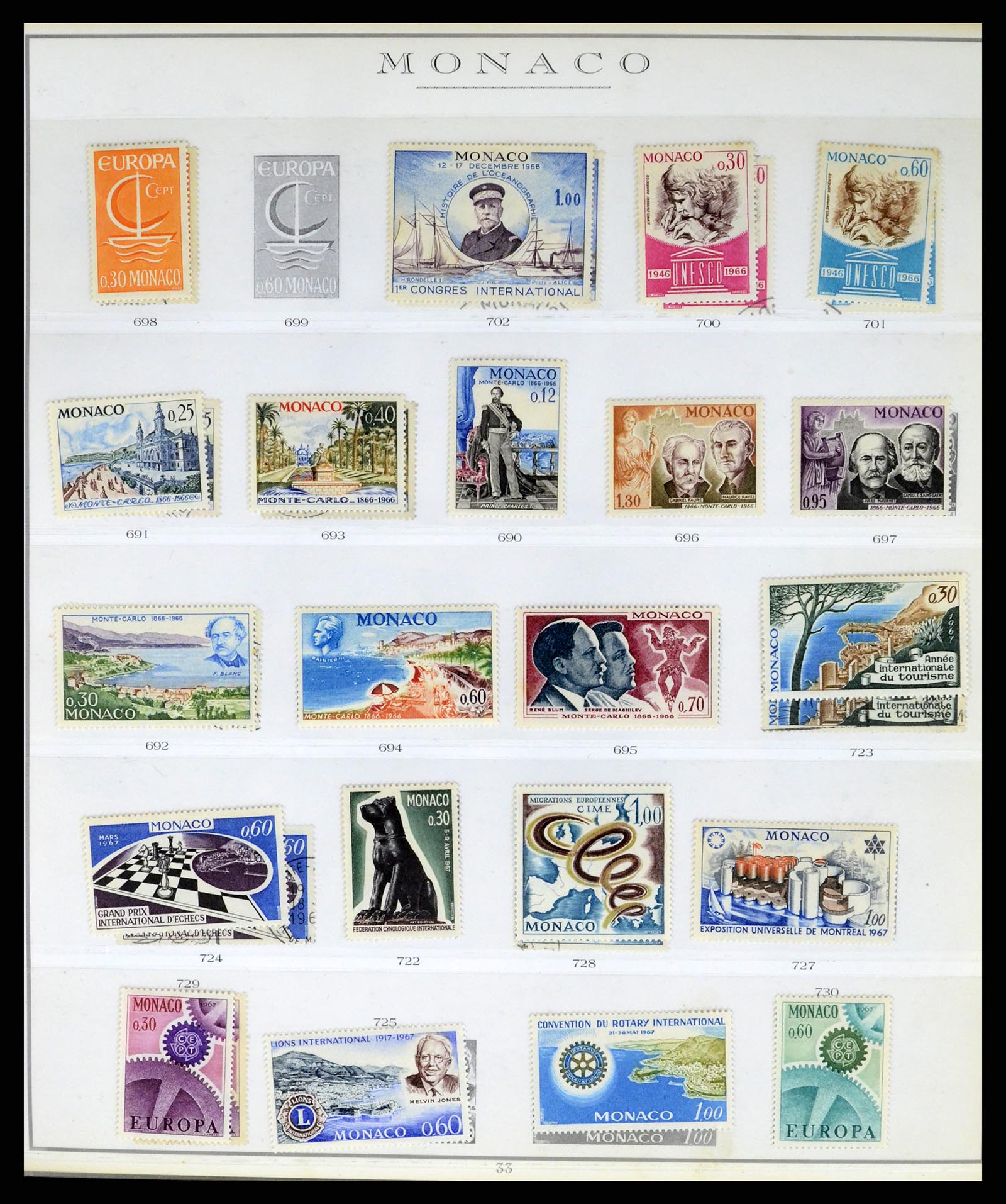 37437 063 - Stamp collection 37437 Monaco 1885-1996.