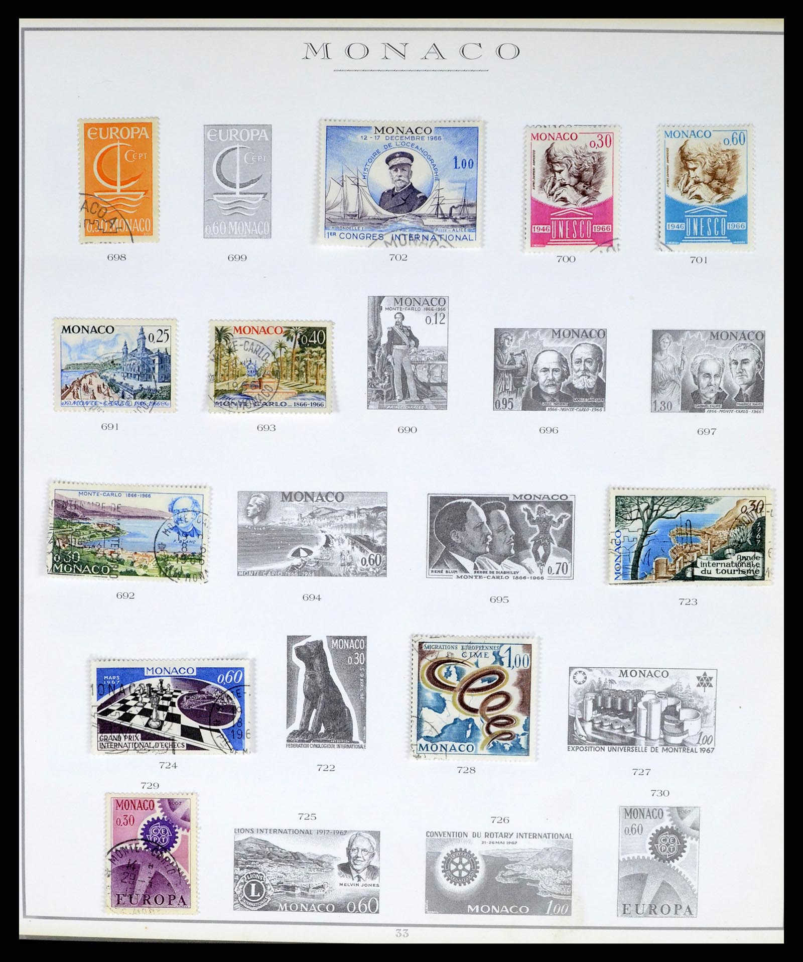 37437 064 - Stamp collection 37437 Monaco 1885-1996.