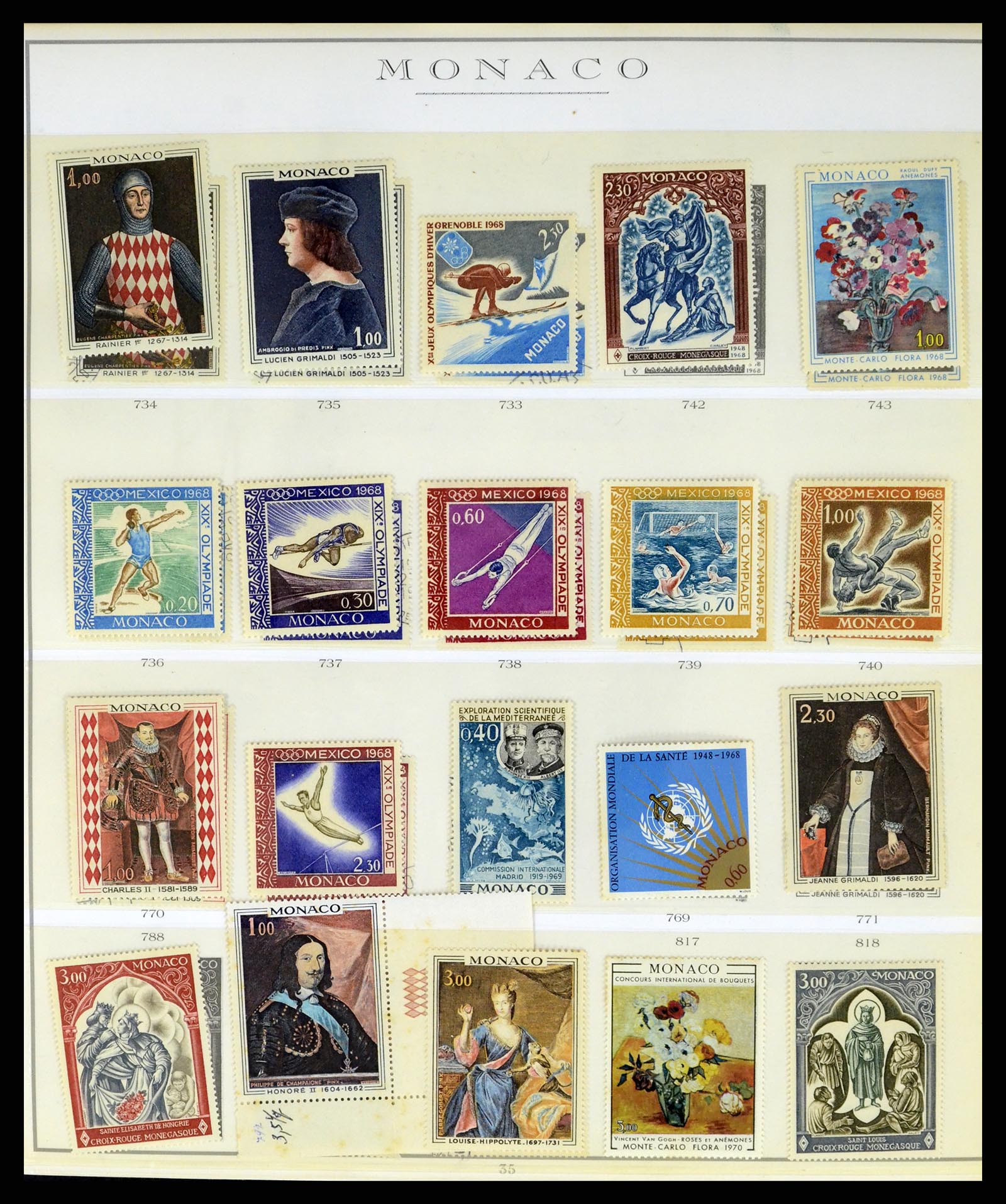 37437 067 - Stamp collection 37437 Monaco 1885-1996.