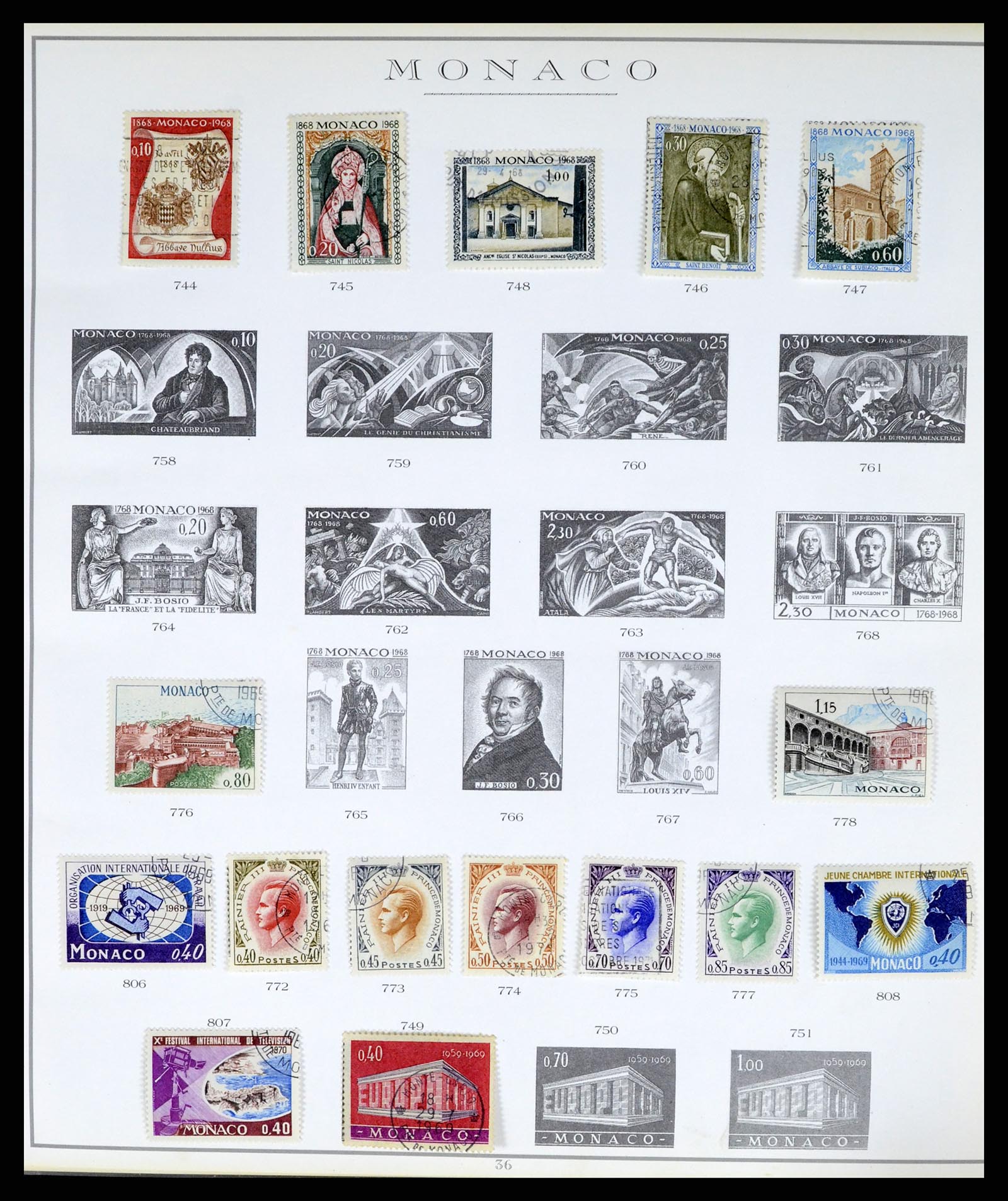 37437 070 - Stamp collection 37437 Monaco 1885-1996.