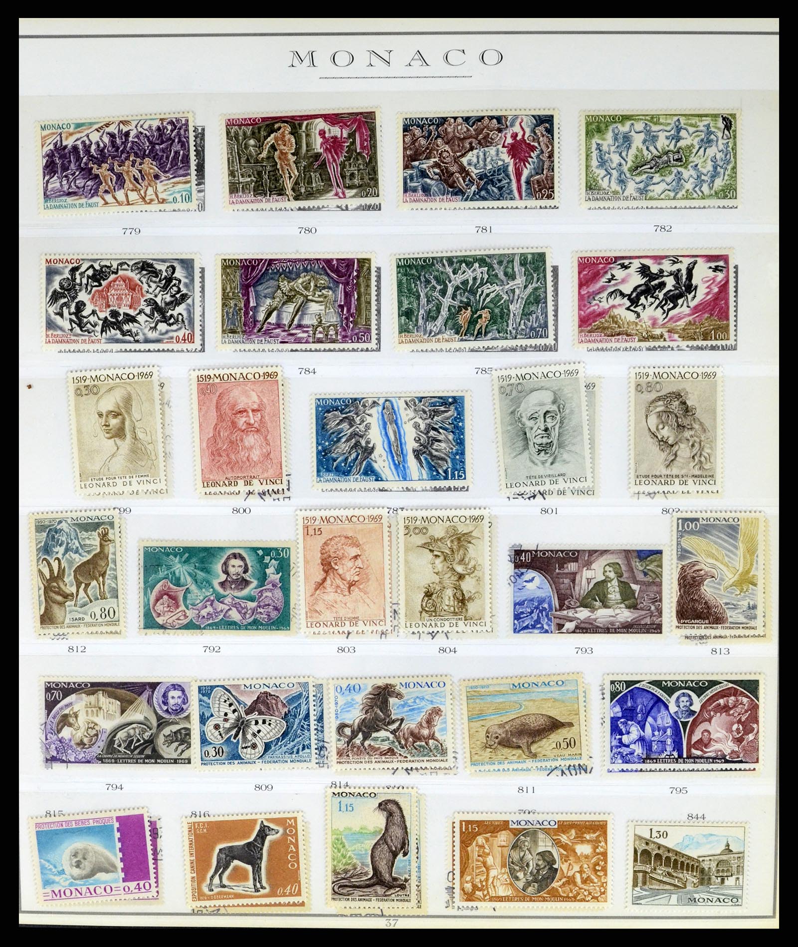 37437 071 - Stamp collection 37437 Monaco 1885-1996.