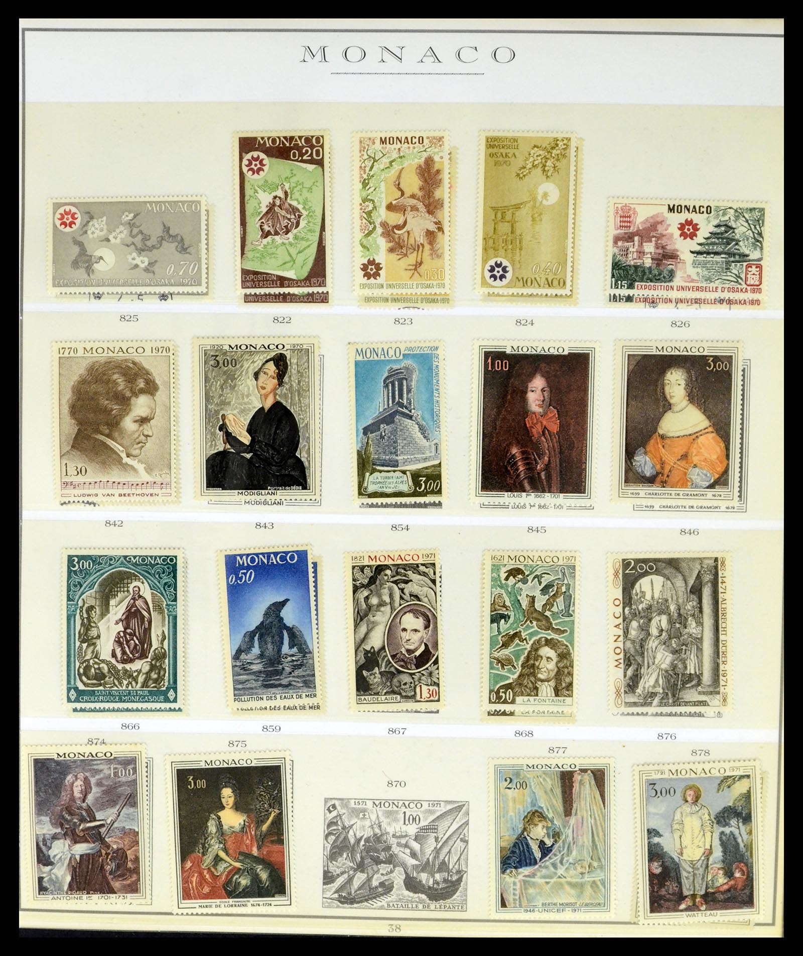 37437 073 - Stamp collection 37437 Monaco 1885-1996.