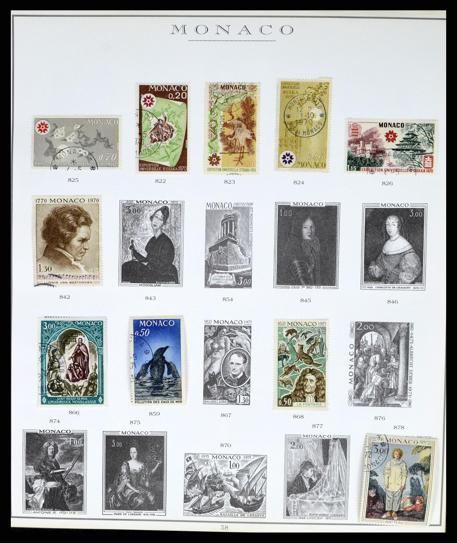 37437 074 - Stamp collection 37437 Monaco 1885-1996.