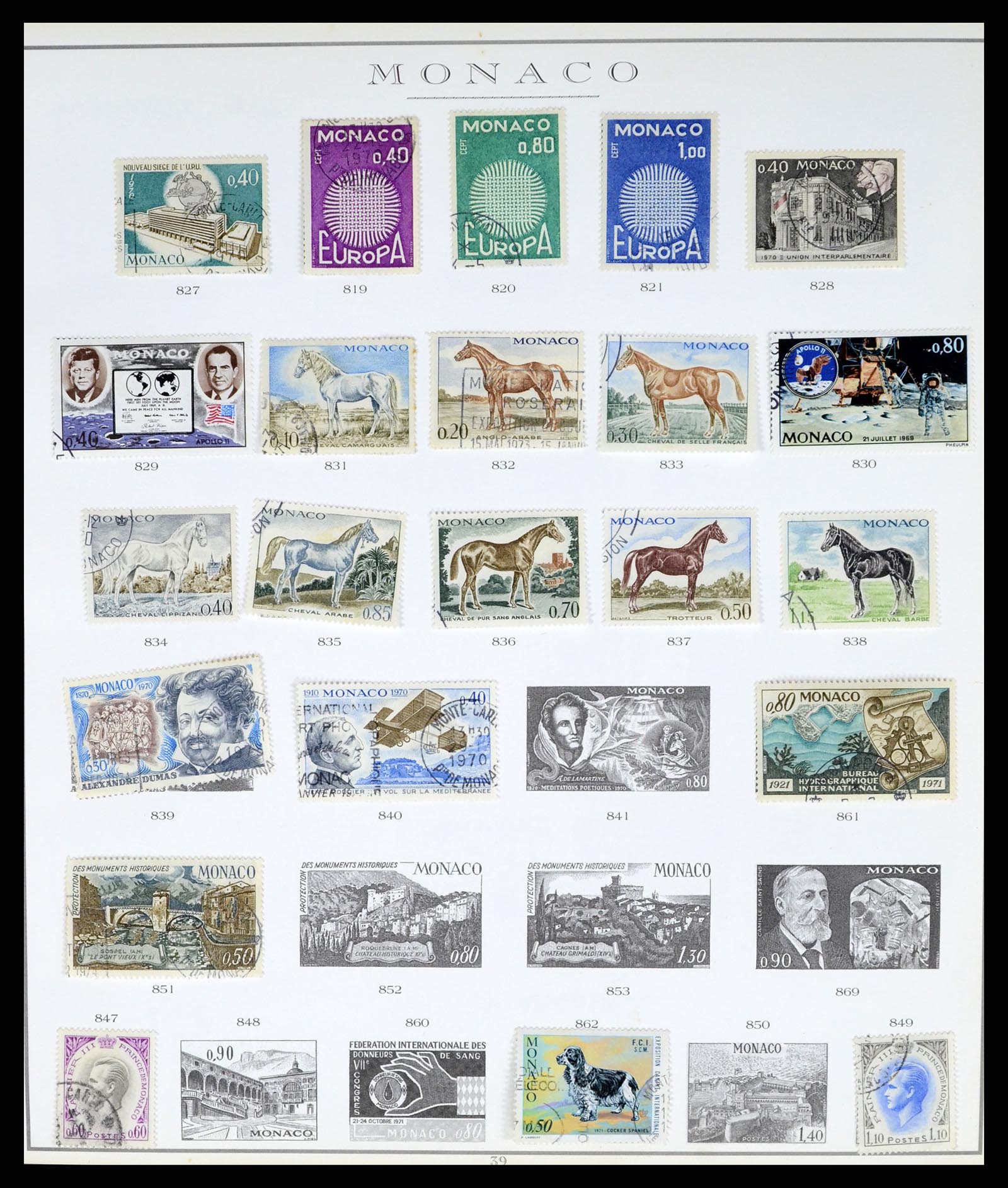 37437 076 - Stamp collection 37437 Monaco 1885-1996.