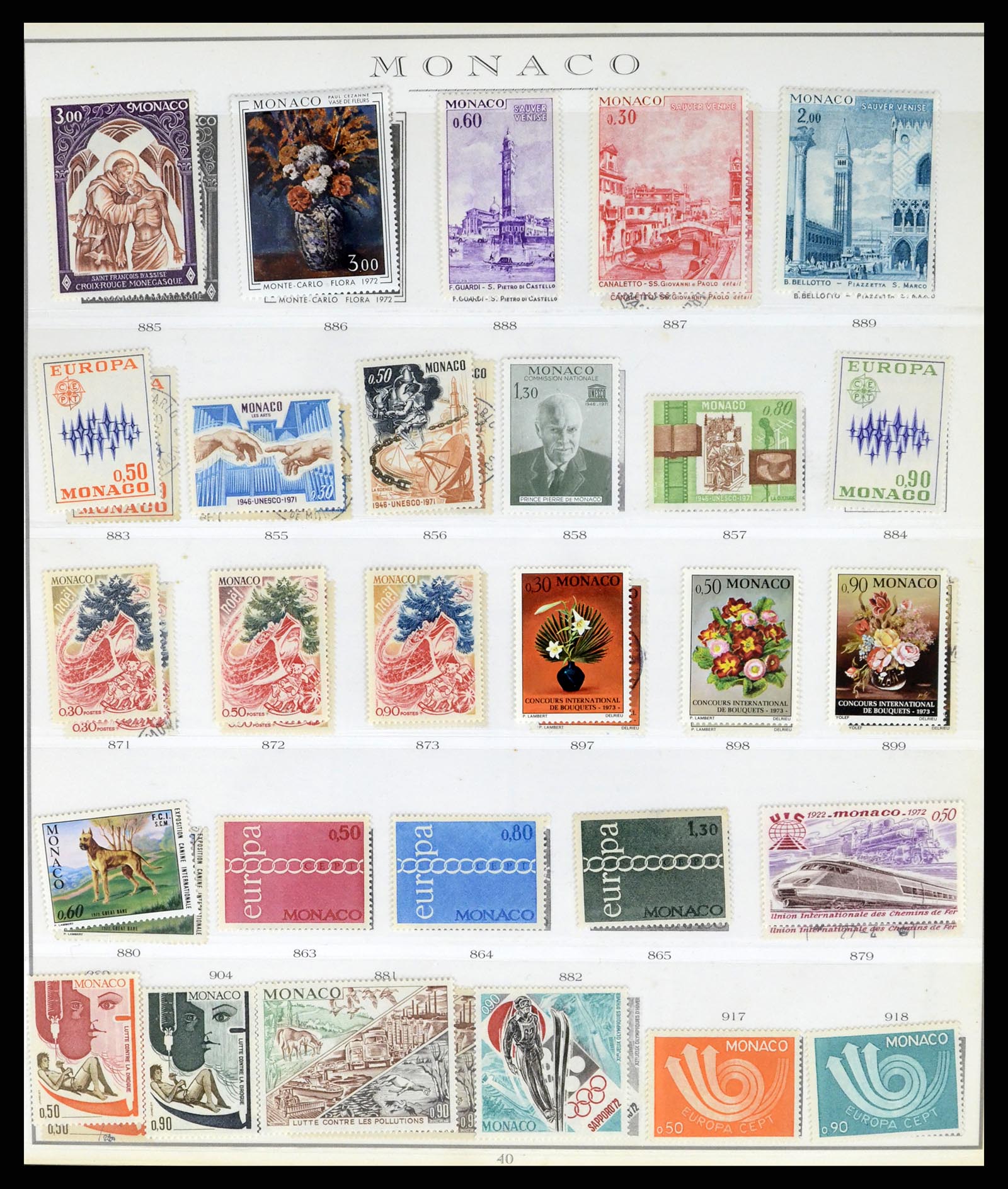 37437 077 - Stamp collection 37437 Monaco 1885-1996.