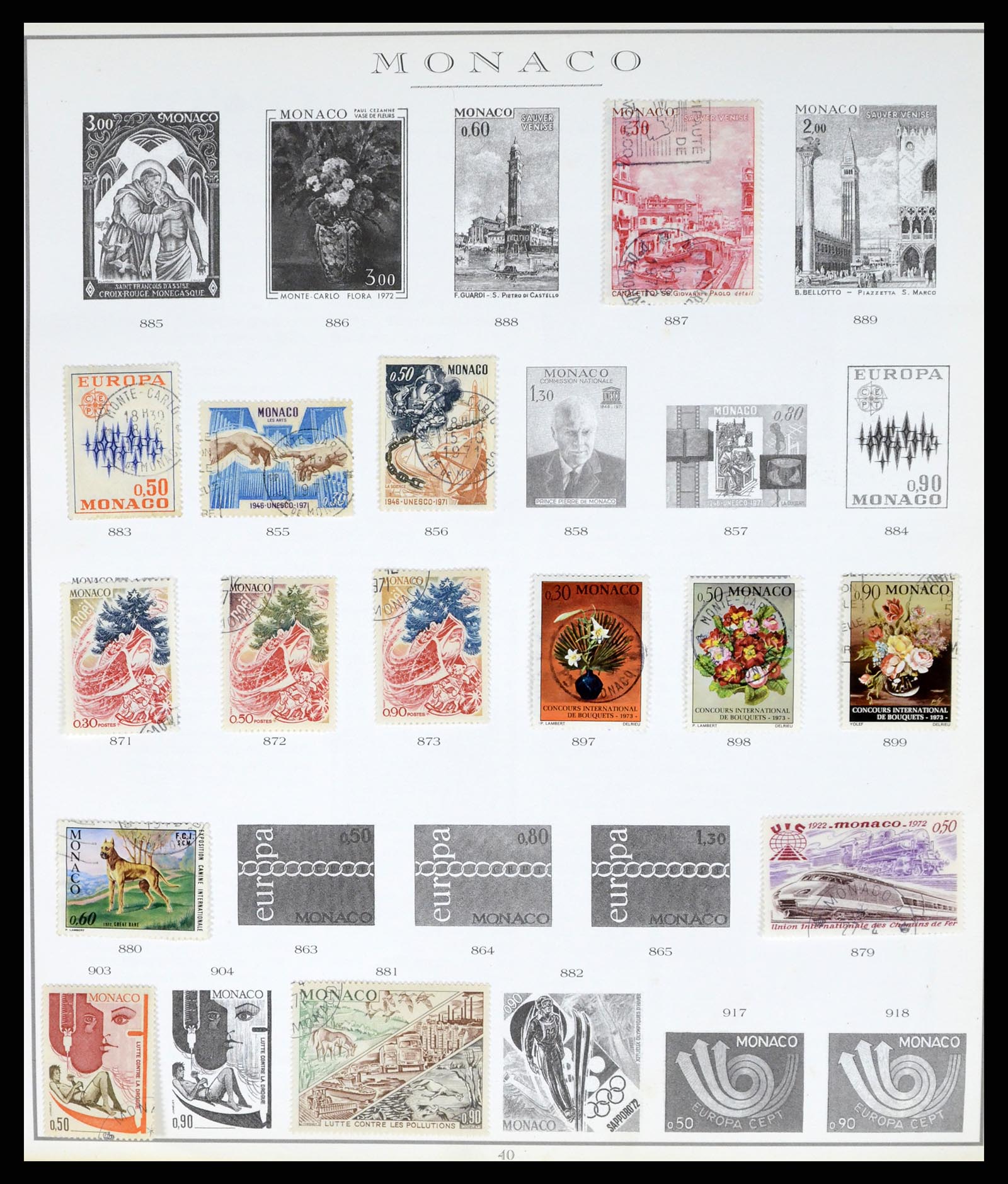 37437 078 - Stamp collection 37437 Monaco 1885-1996.
