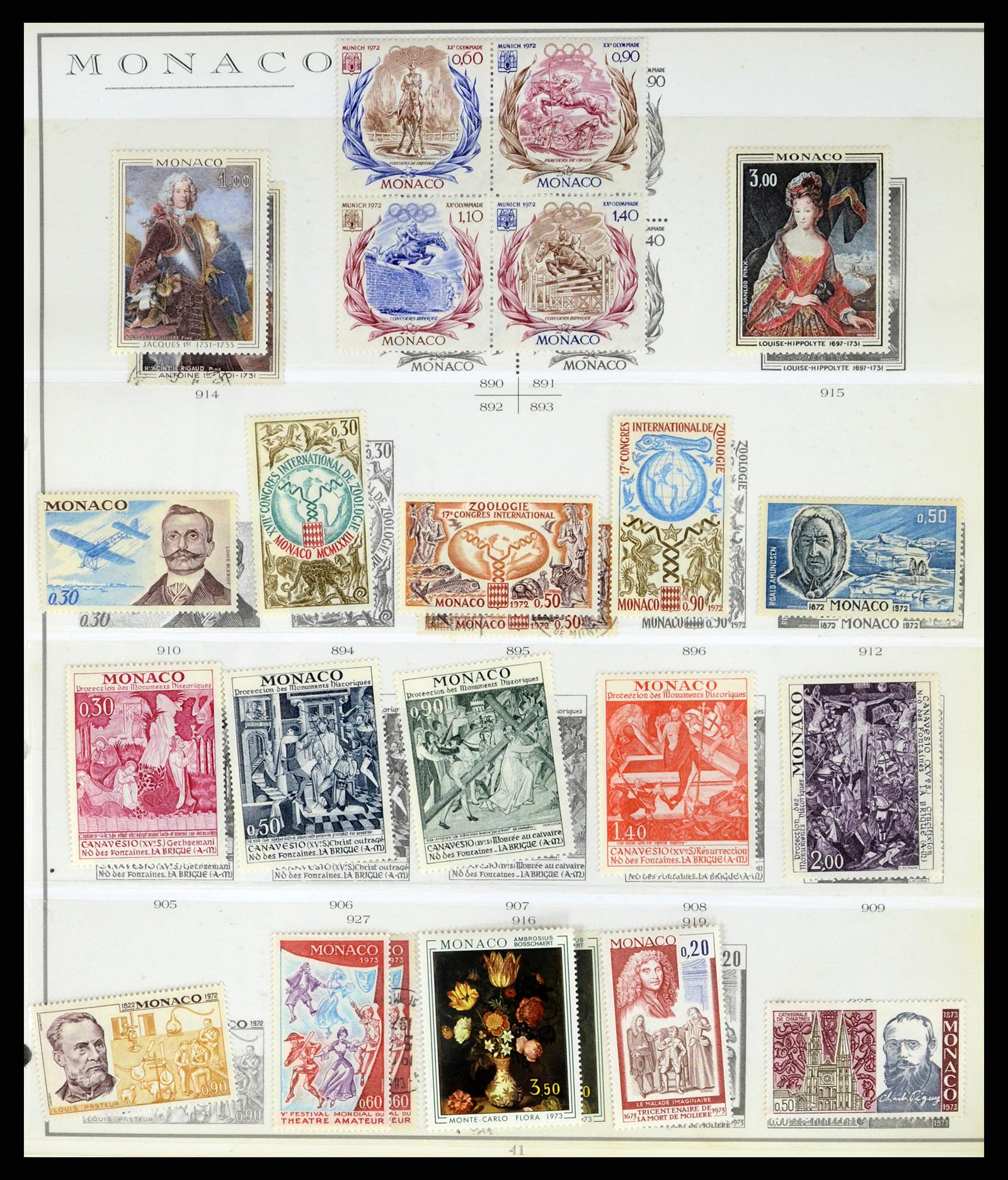 37437 079 - Stamp collection 37437 Monaco 1885-1996.