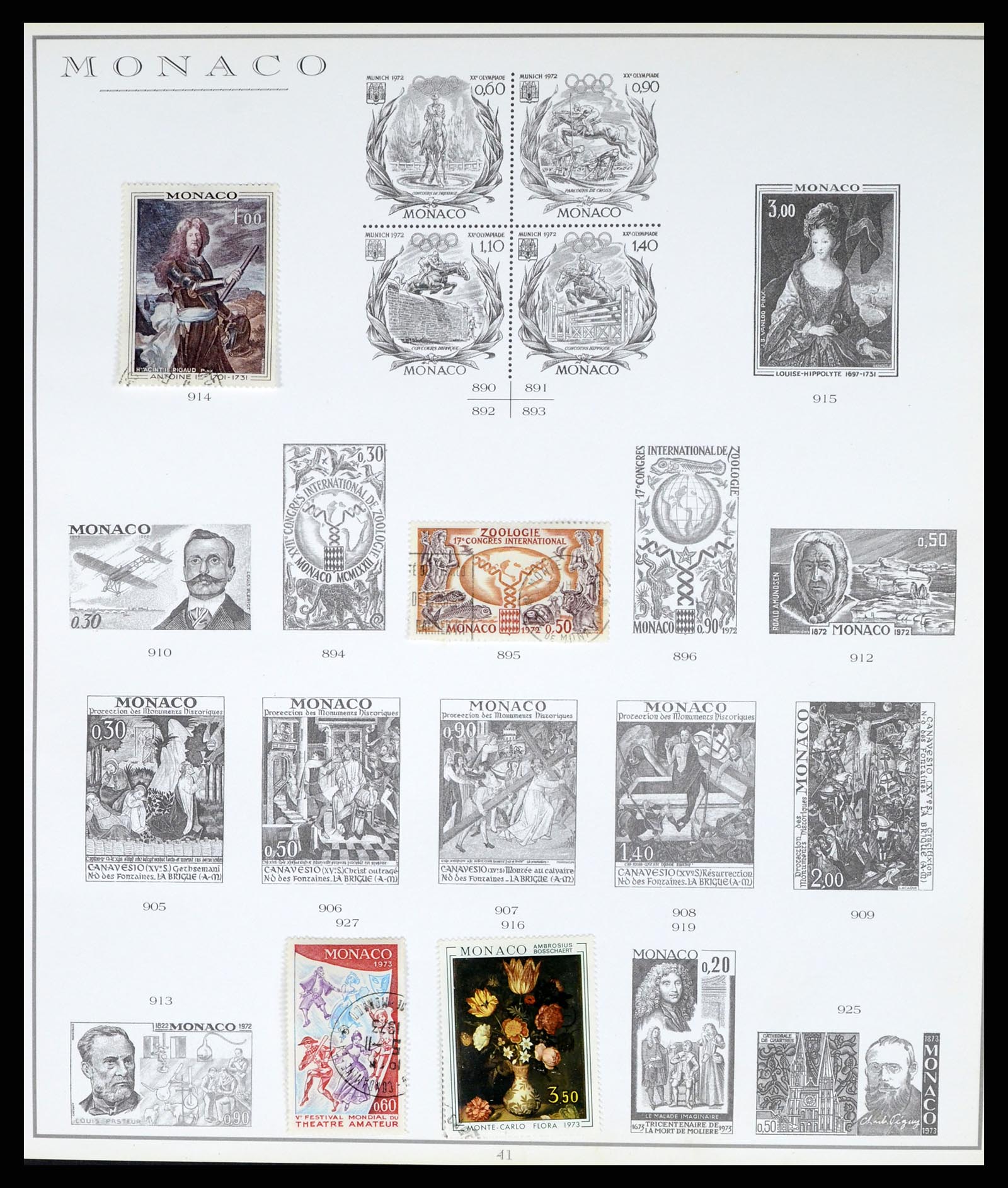 37437 080 - Stamp collection 37437 Monaco 1885-1996.