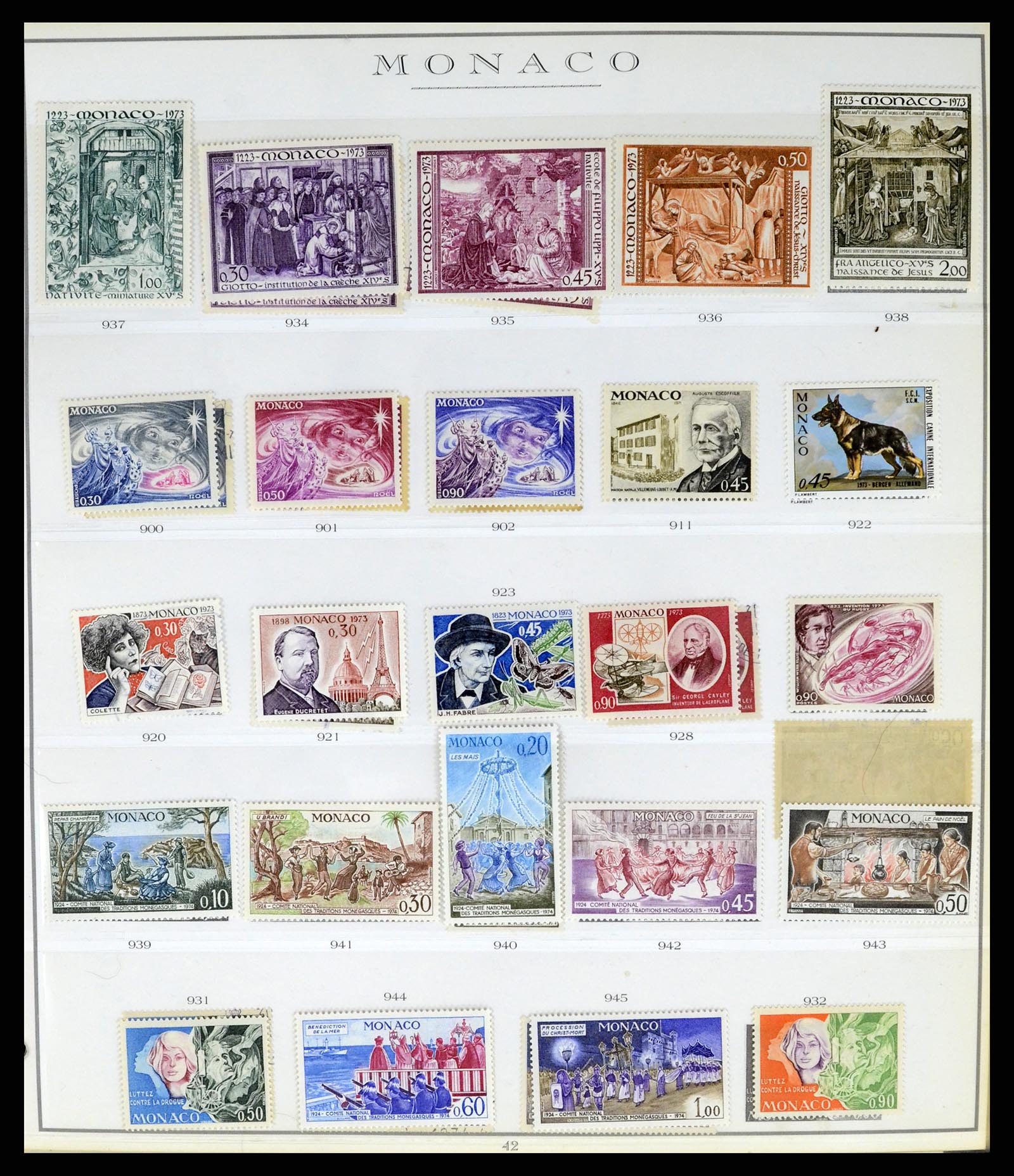 37437 081 - Stamp collection 37437 Monaco 1885-1996.