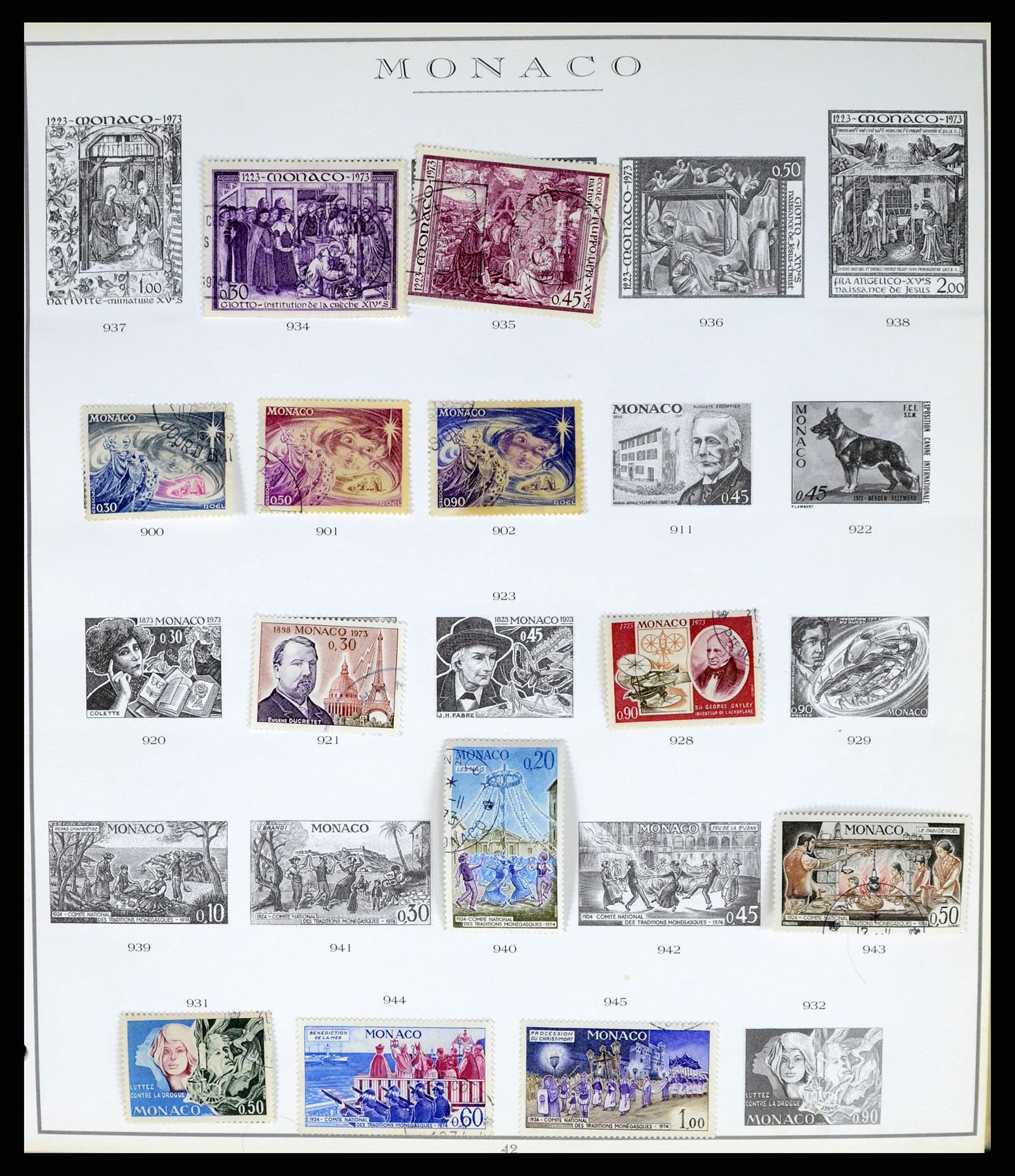 37437 082 - Stamp collection 37437 Monaco 1885-1996.