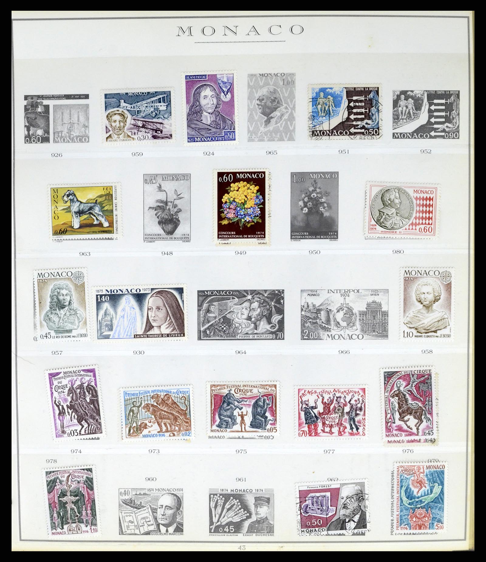 37437 083 - Stamp collection 37437 Monaco 1885-1996.
