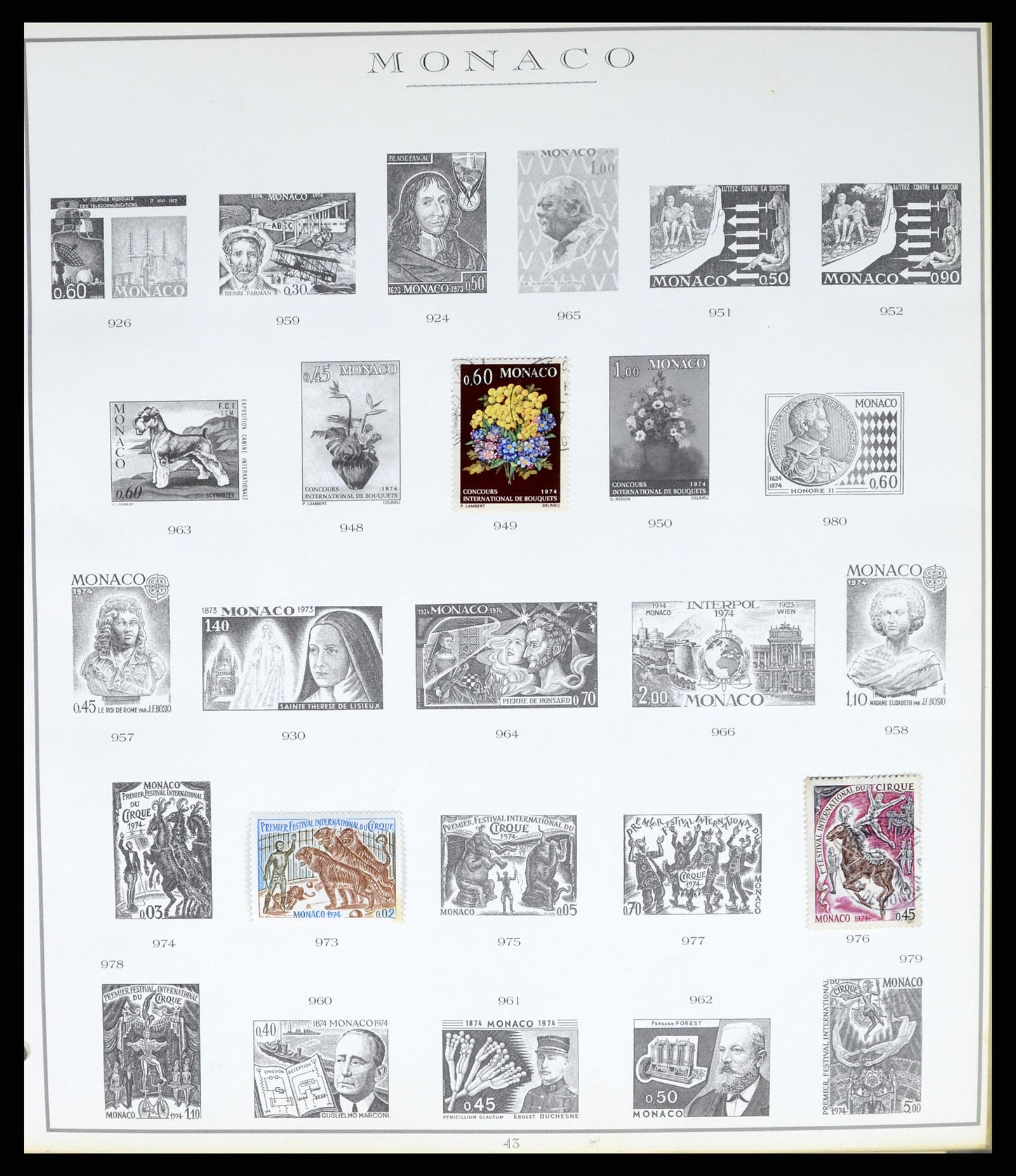 37437 084 - Stamp collection 37437 Monaco 1885-1996.