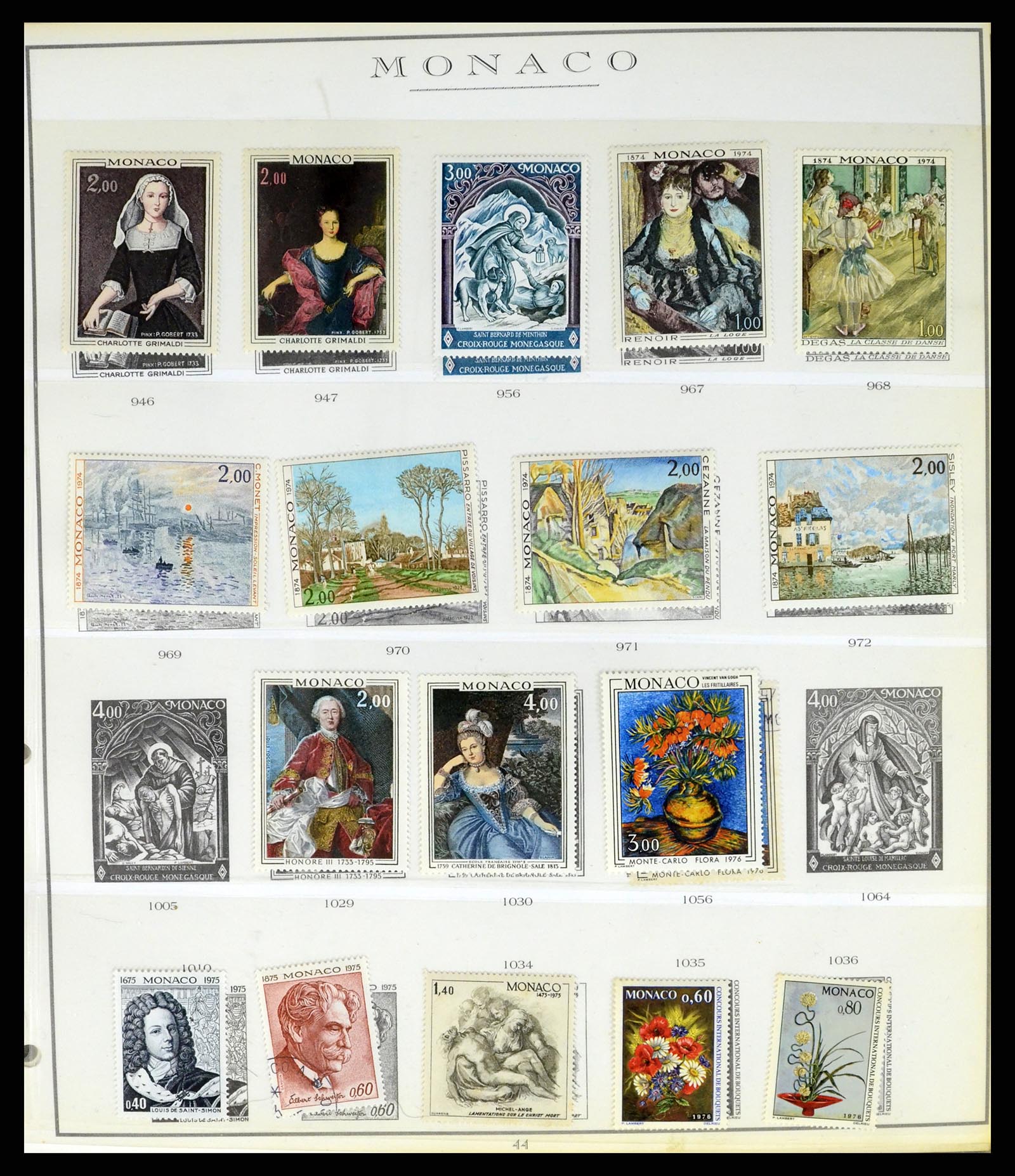 37437 085 - Stamp collection 37437 Monaco 1885-1996.