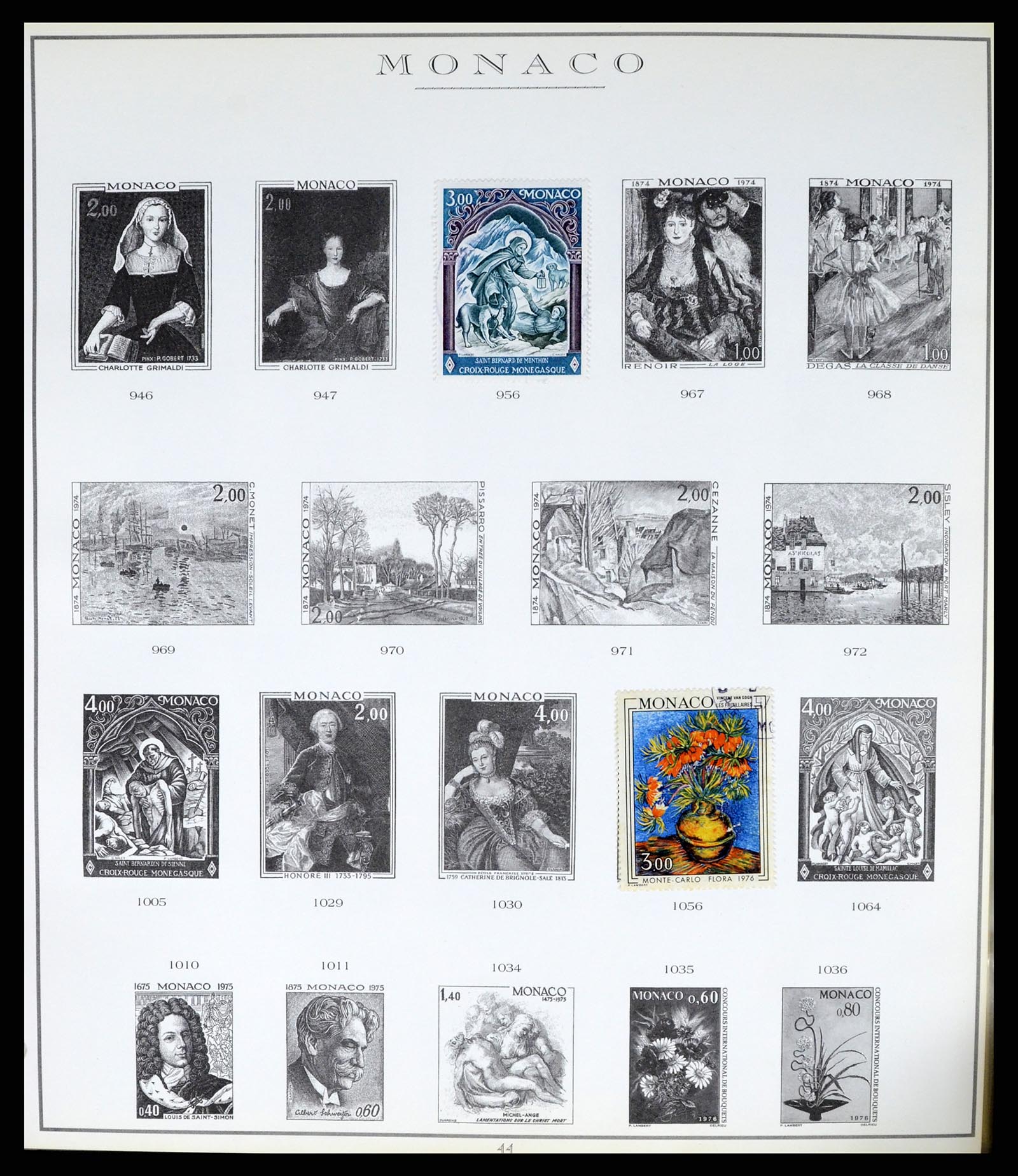 37437 086 - Stamp collection 37437 Monaco 1885-1996.