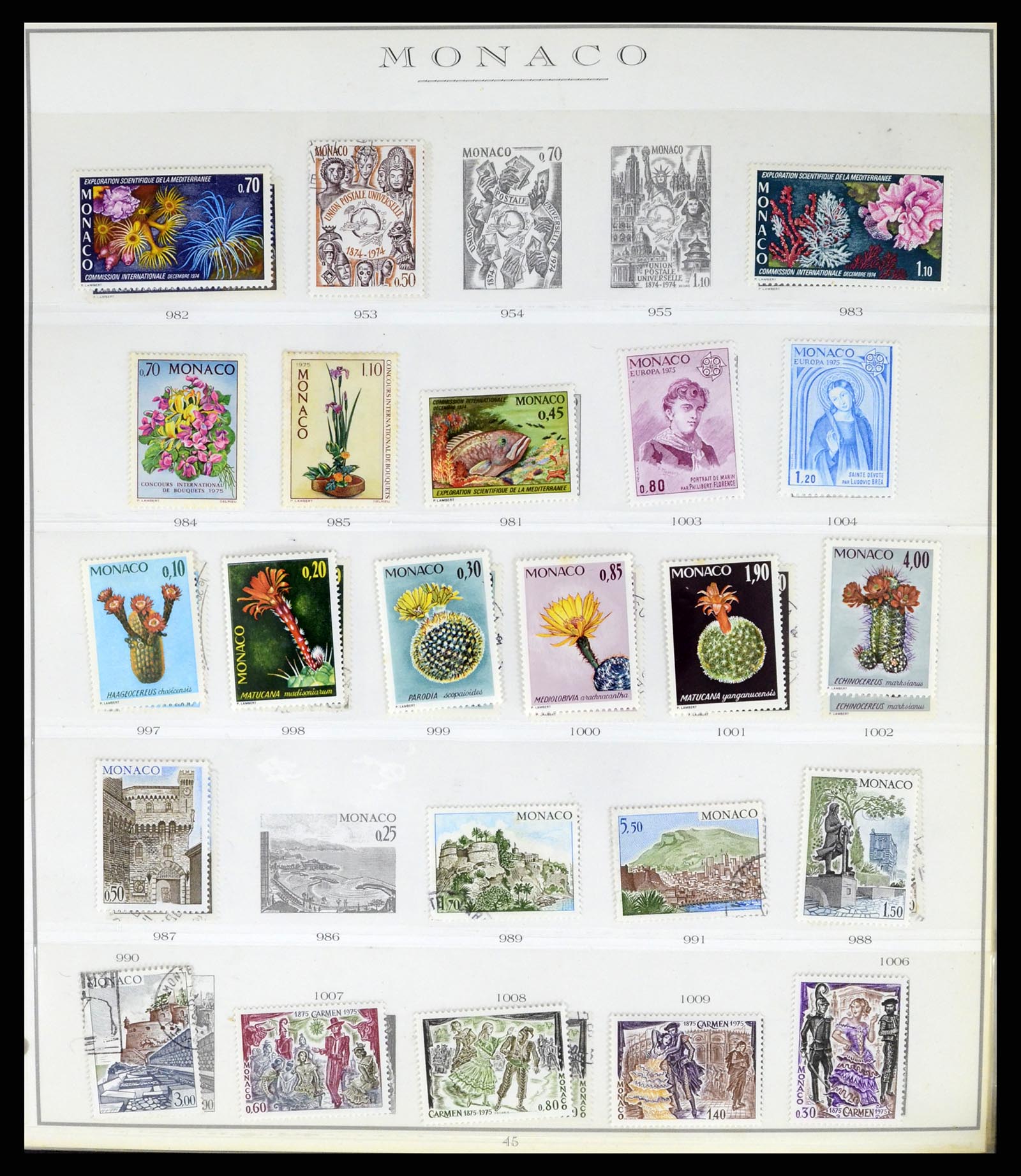 37437 087 - Stamp collection 37437 Monaco 1885-1996.