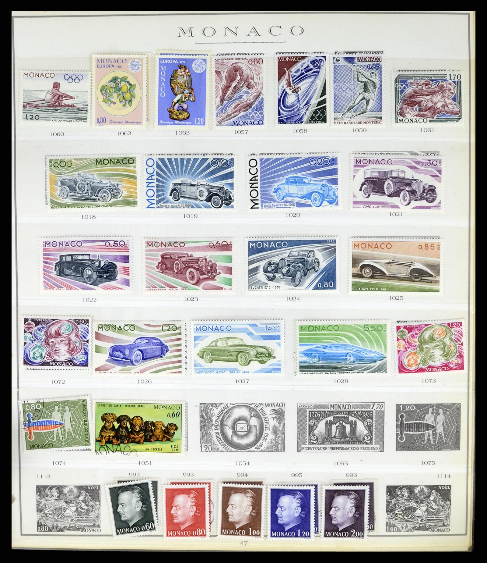 37437 091 - Stamp collection 37437 Monaco 1885-1996.
