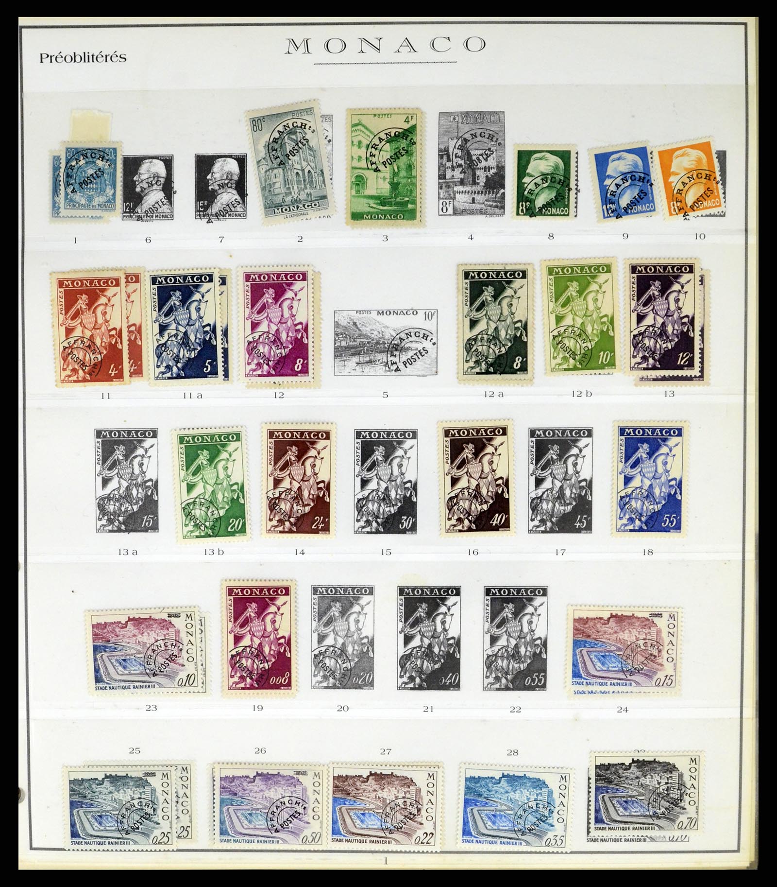 37437 095 - Stamp collection 37437 Monaco 1885-1996.
