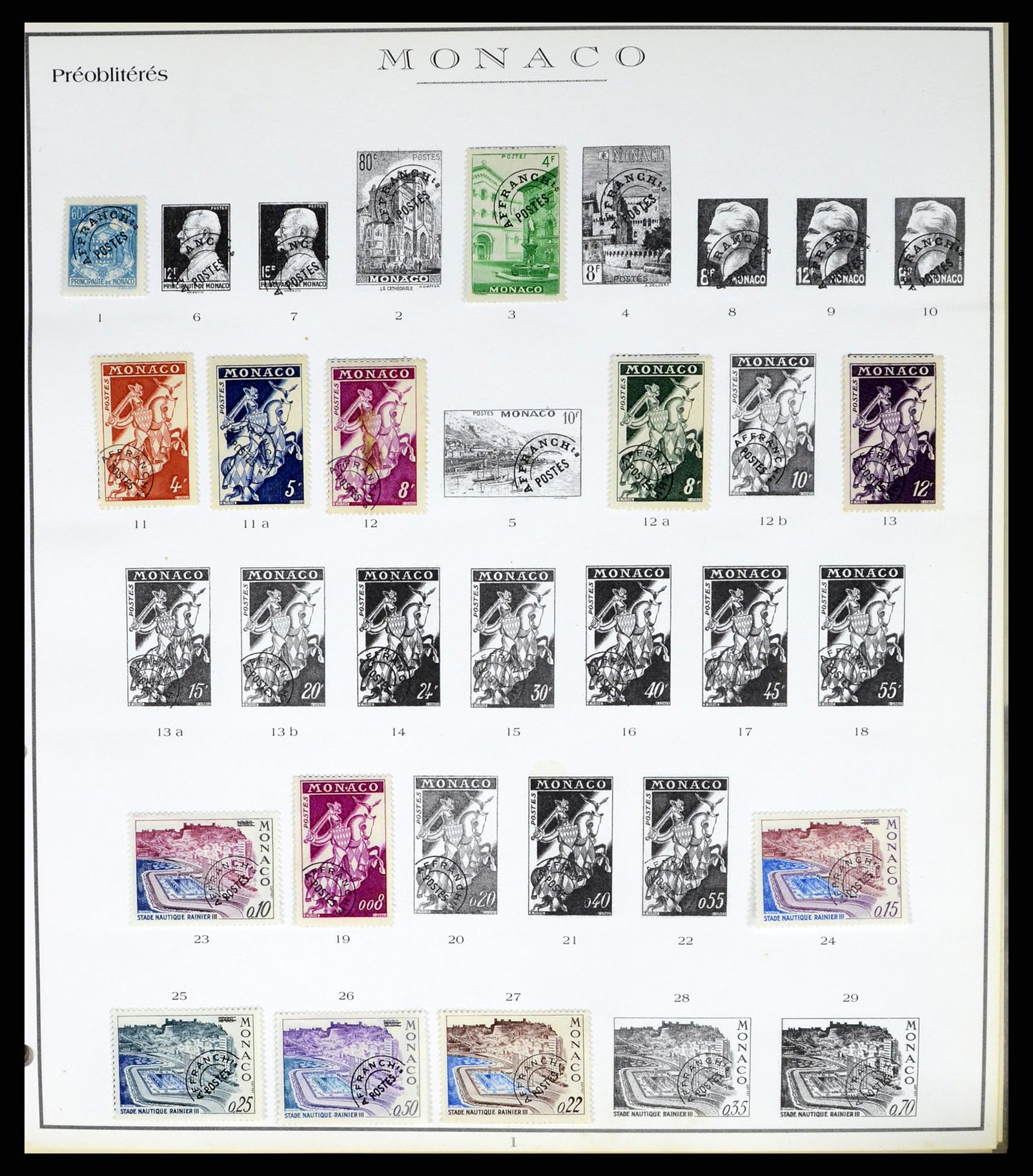 37437 096 - Stamp collection 37437 Monaco 1885-1996.