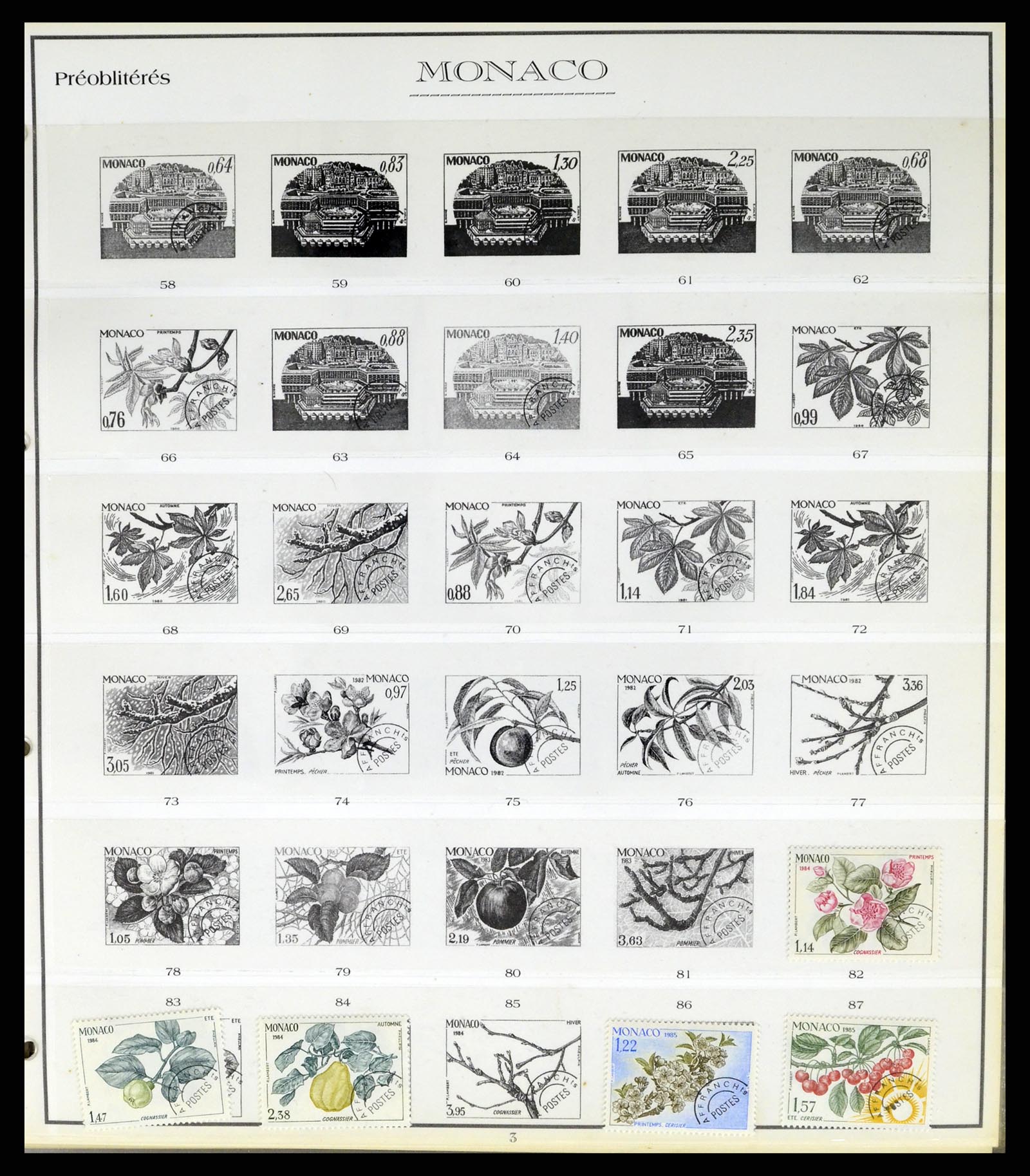 37437 099 - Stamp collection 37437 Monaco 1885-1996.