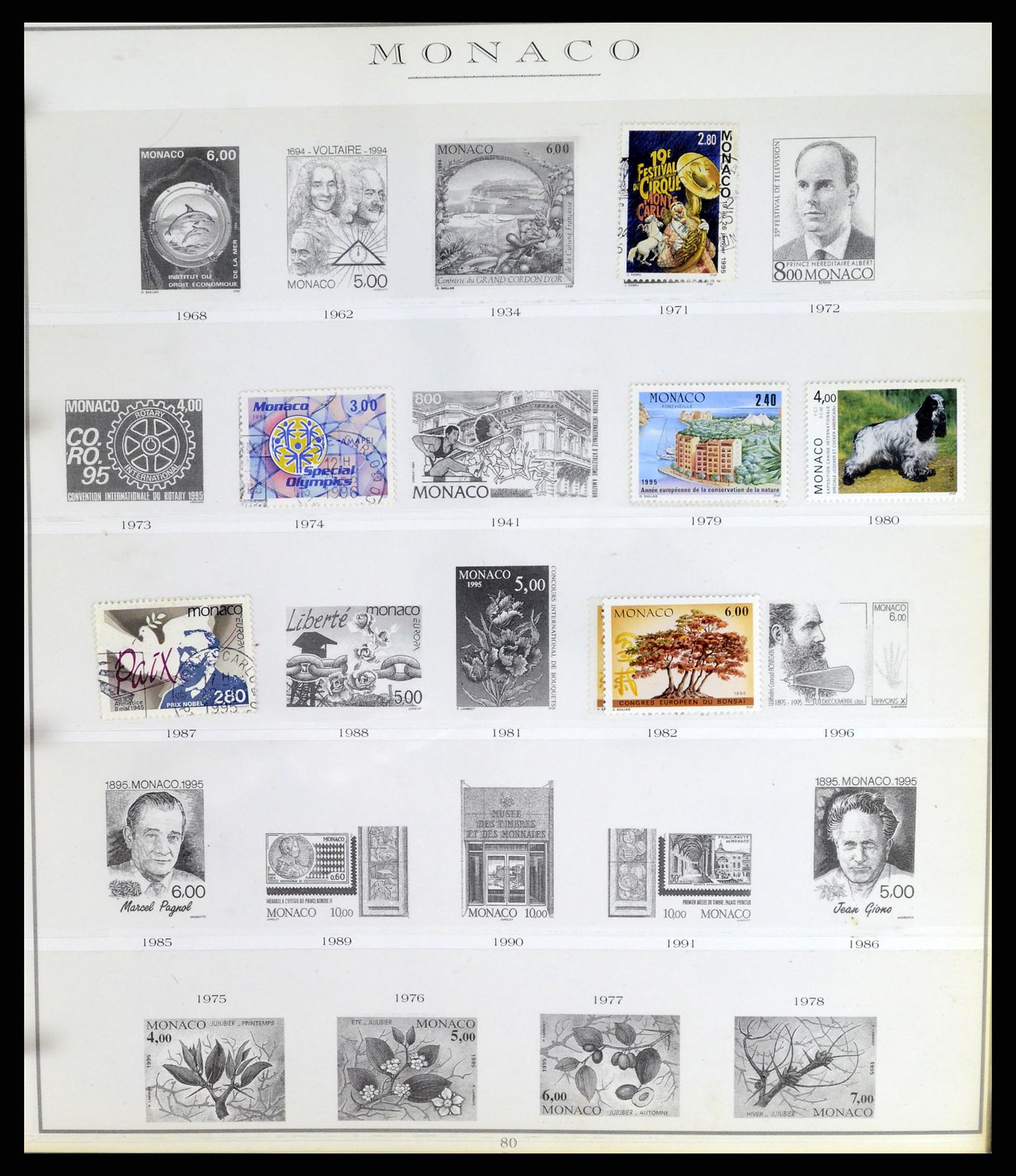 37437 162 - Stamp collection 37437 Monaco 1885-1996.