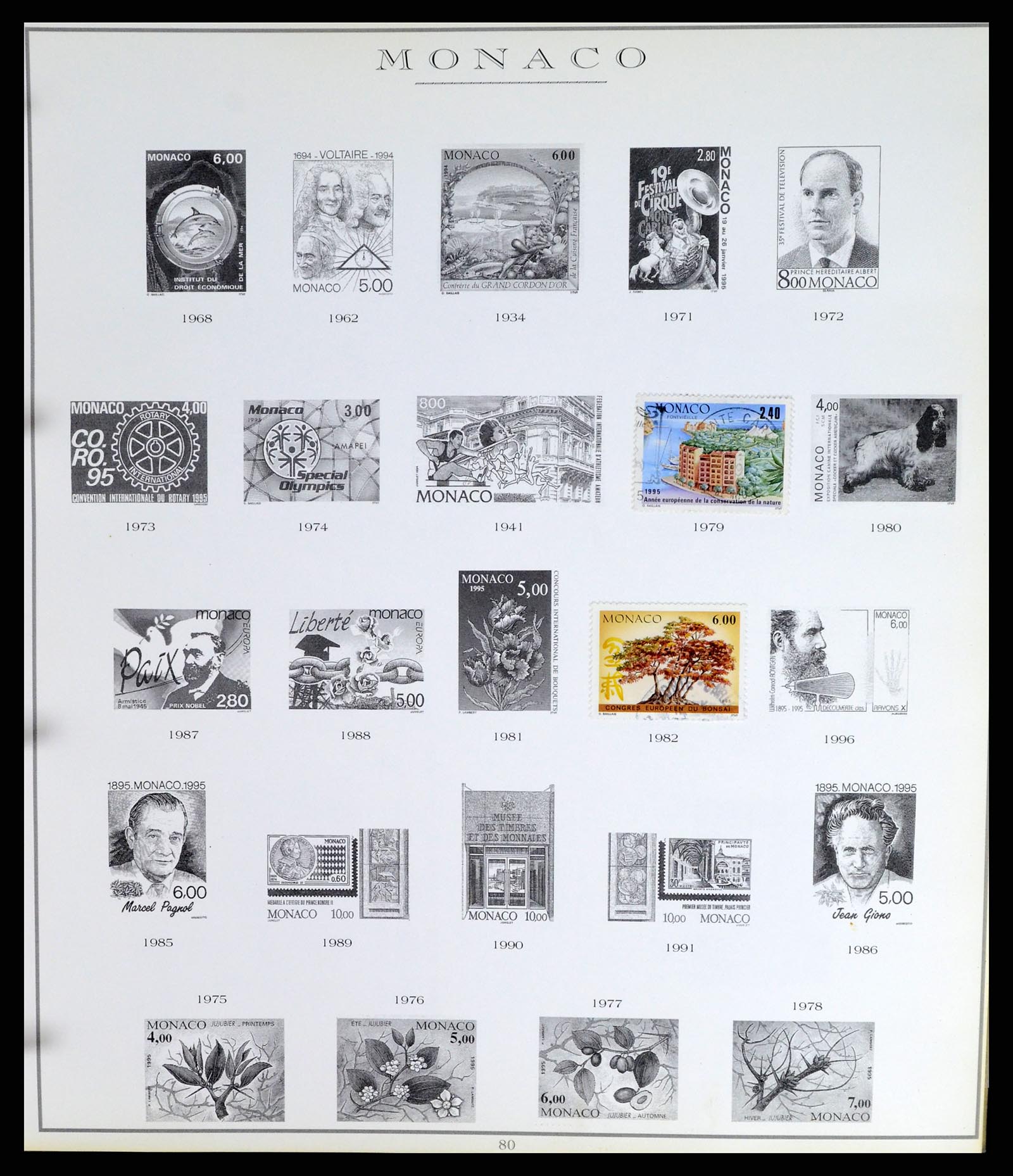 37437 163 - Stamp collection 37437 Monaco 1885-1996.