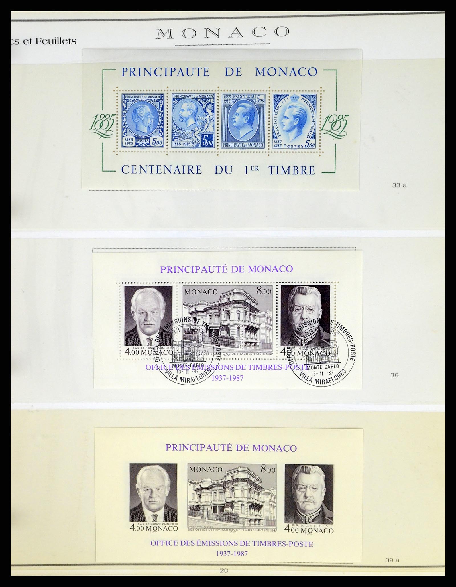 37437 192 - Stamp collection 37437 Monaco 1885-1996.