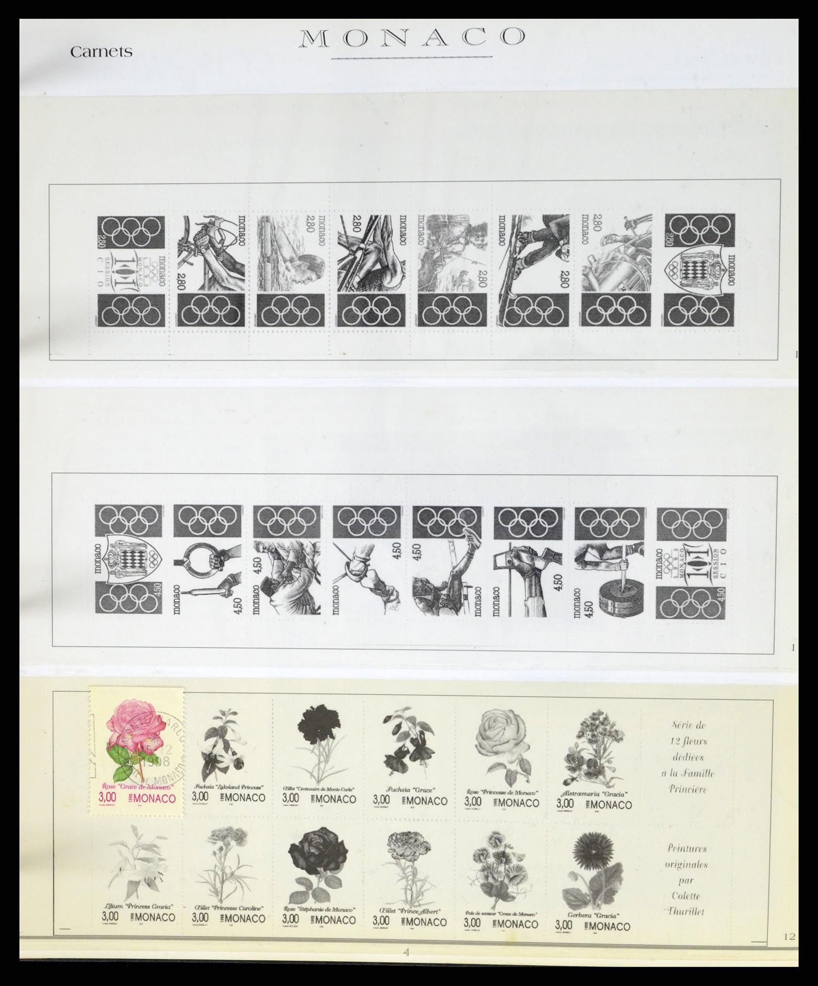 37437 203 - Postzegelverzameling 37437 Monaco 1885-1996.