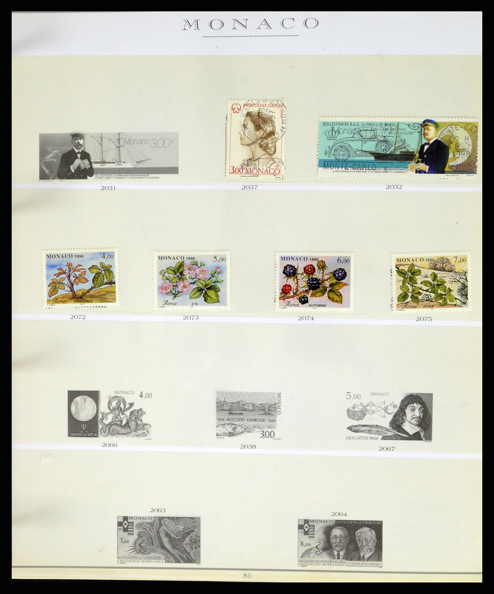 37437 204 - Postzegelverzameling 37437 Monaco 1885-1996.