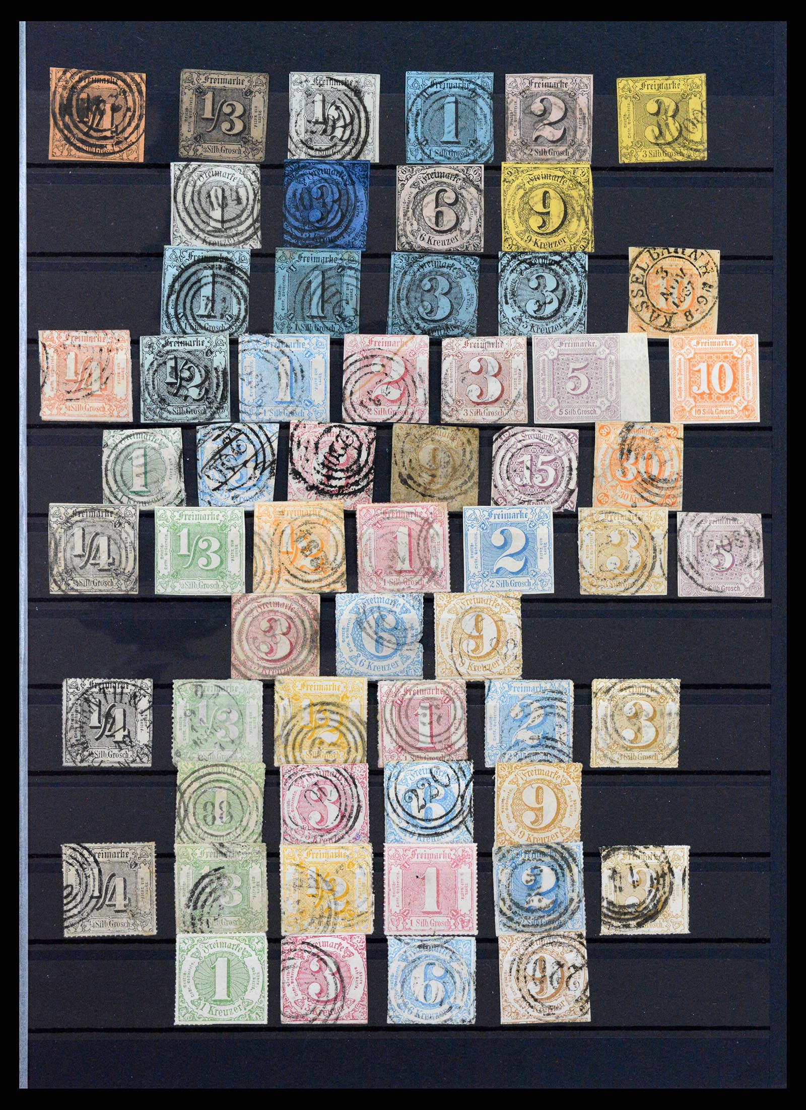 37447 001 - Postzegelverzameling 37447 Thurn & Taxis 1852-1865.