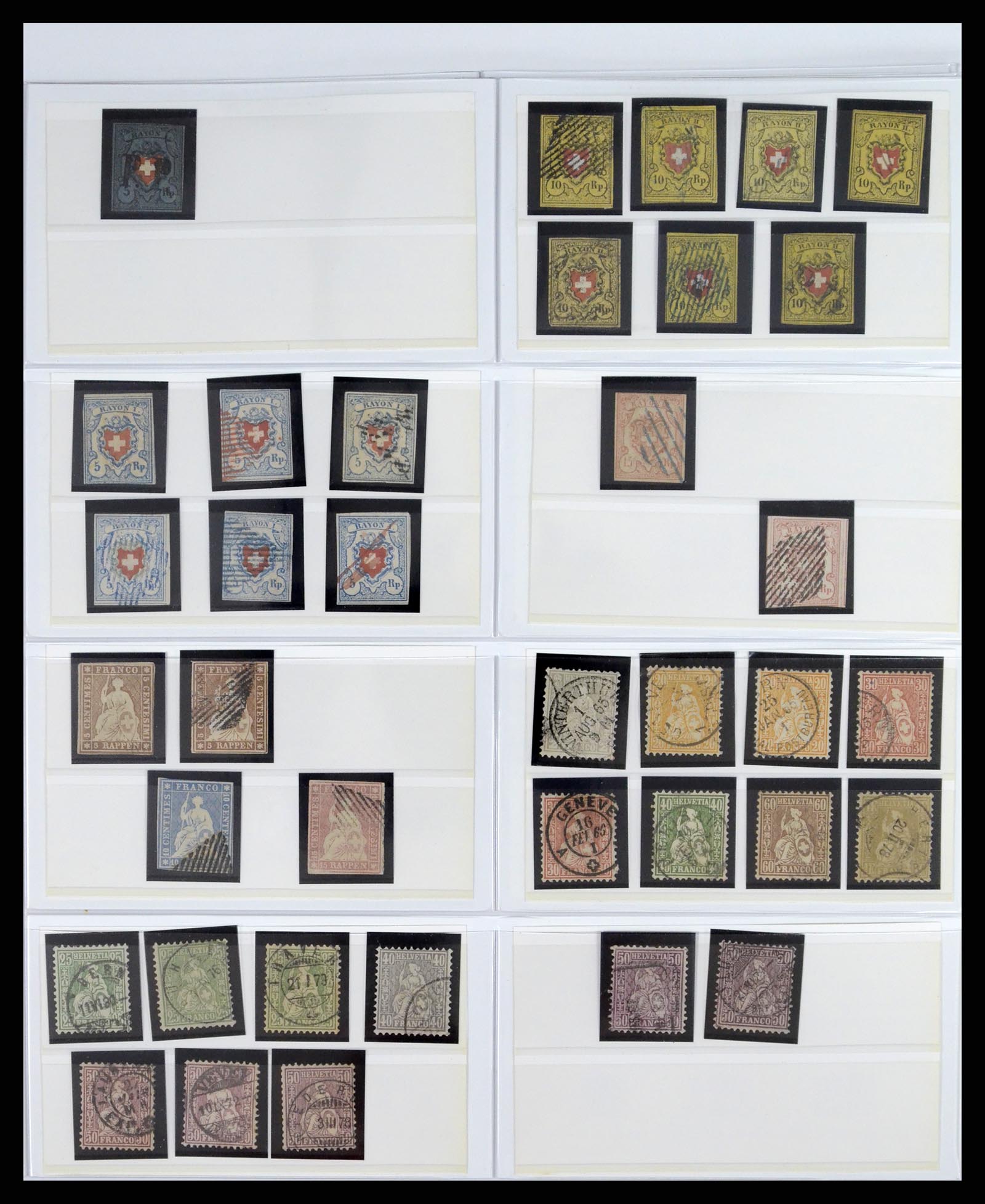 37450 001 - Postzegelverzameling 37450 Zwitserland 1850-1945.