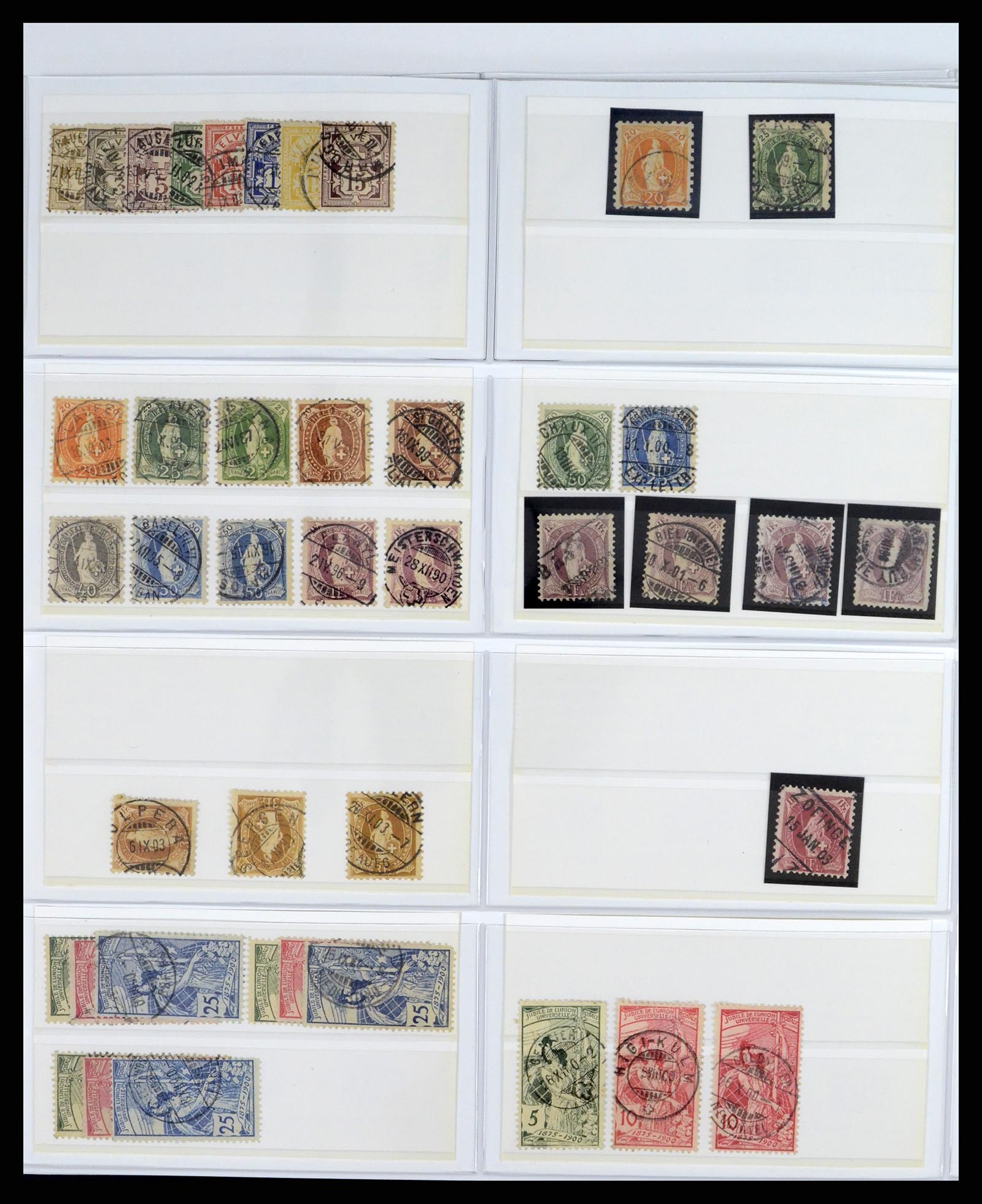 37450 002 - Postzegelverzameling 37450 Zwitserland 1850-1945.